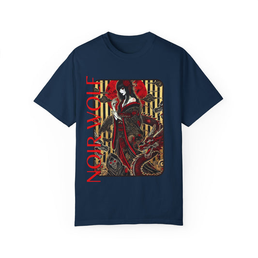 Unisex Garment-Dyed T-shirt De Opluence by Noir Wolf