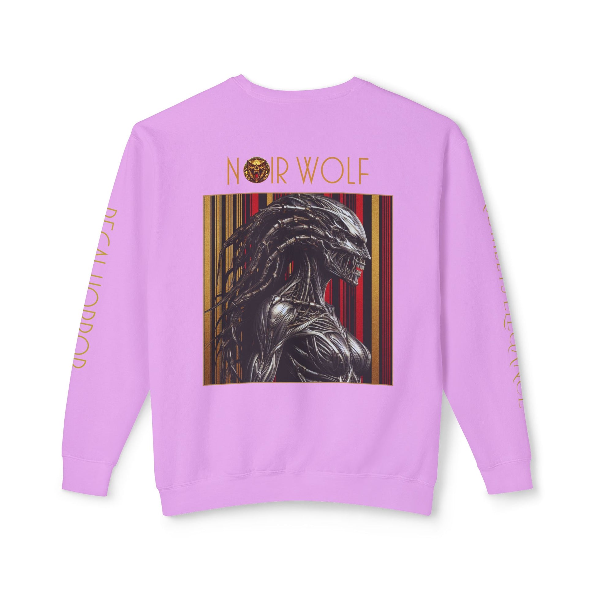 Unisex Lightweight Crewneck Sweatshirt De Opulence by Noir Wolf