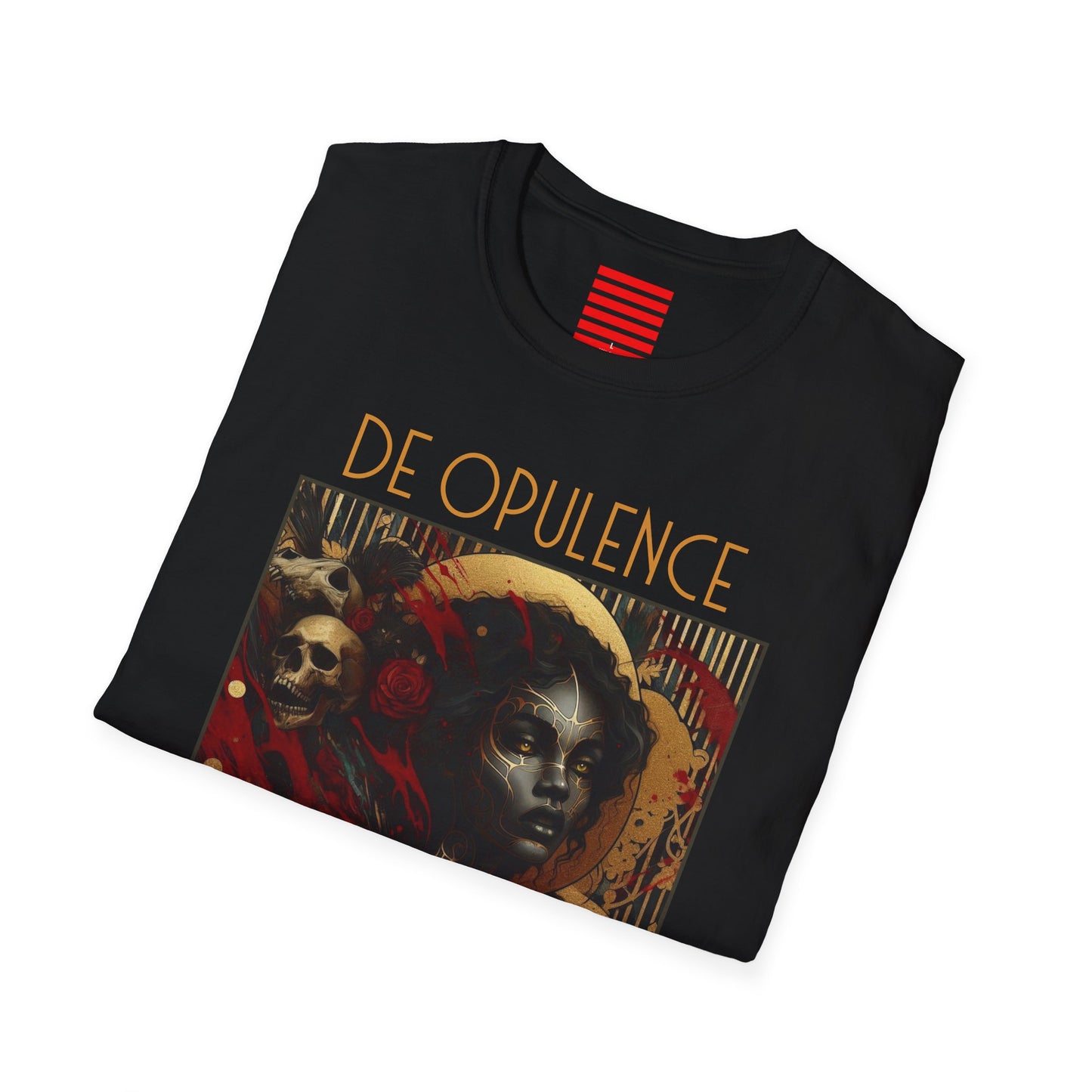 Unisex Softstyle T-Shirt - DE OPULENCE & NOIR WOLF Graphic Tees