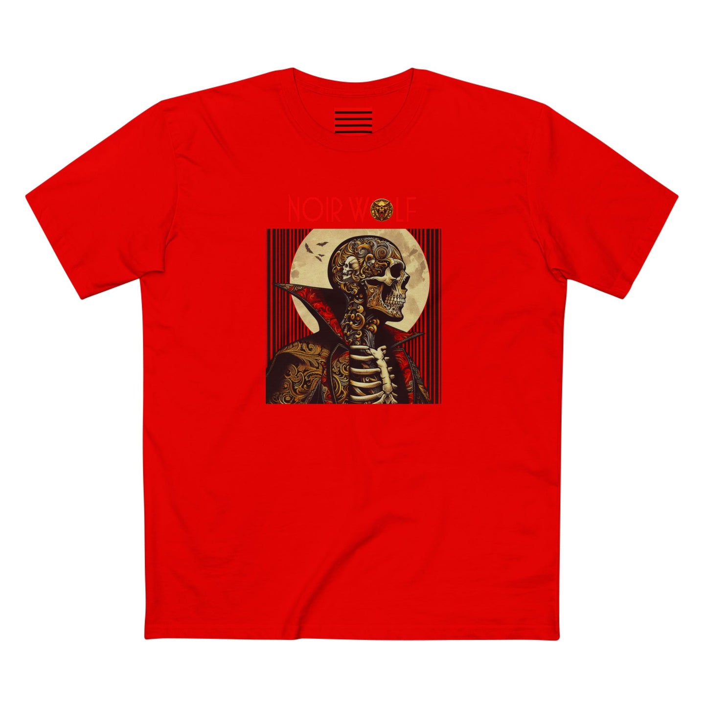 Men's Staple Tee De Opulence By Noir Wolf Red