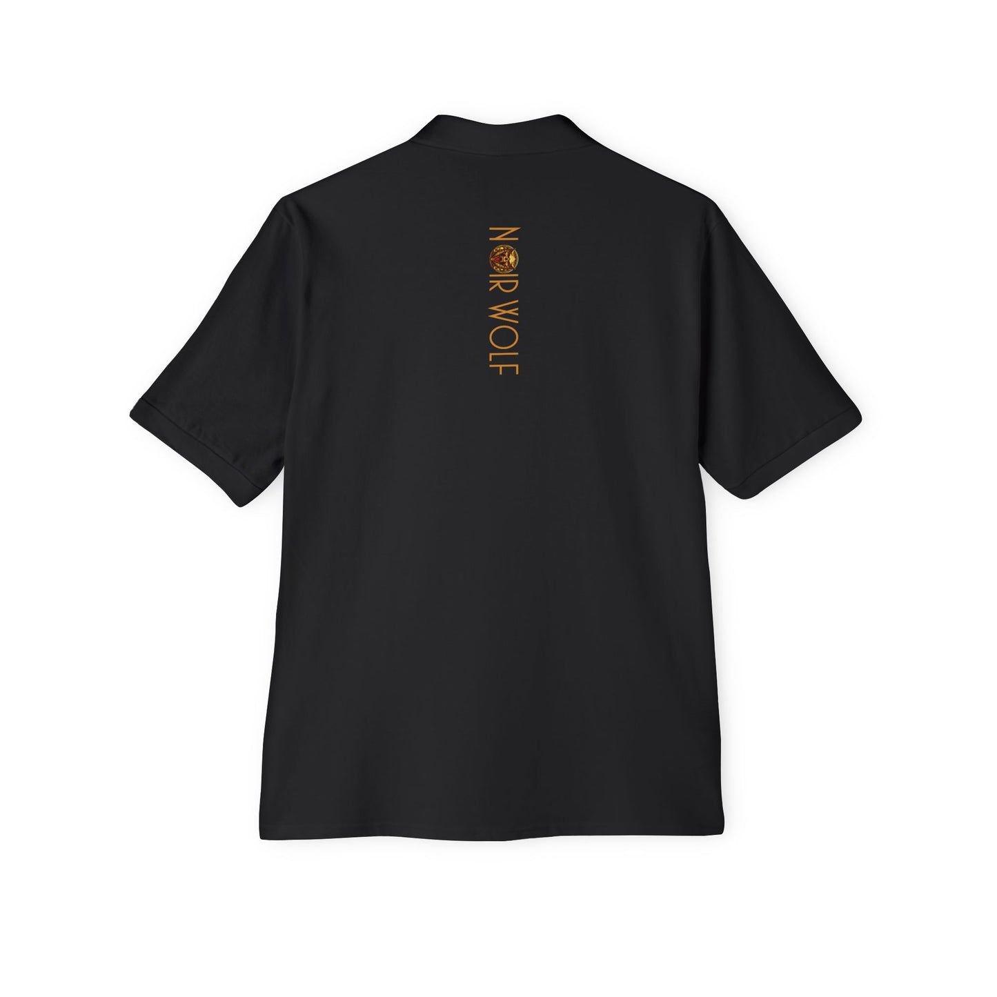 Men's Piqué Polo De Opulence by Noir Wolf the style of grace
