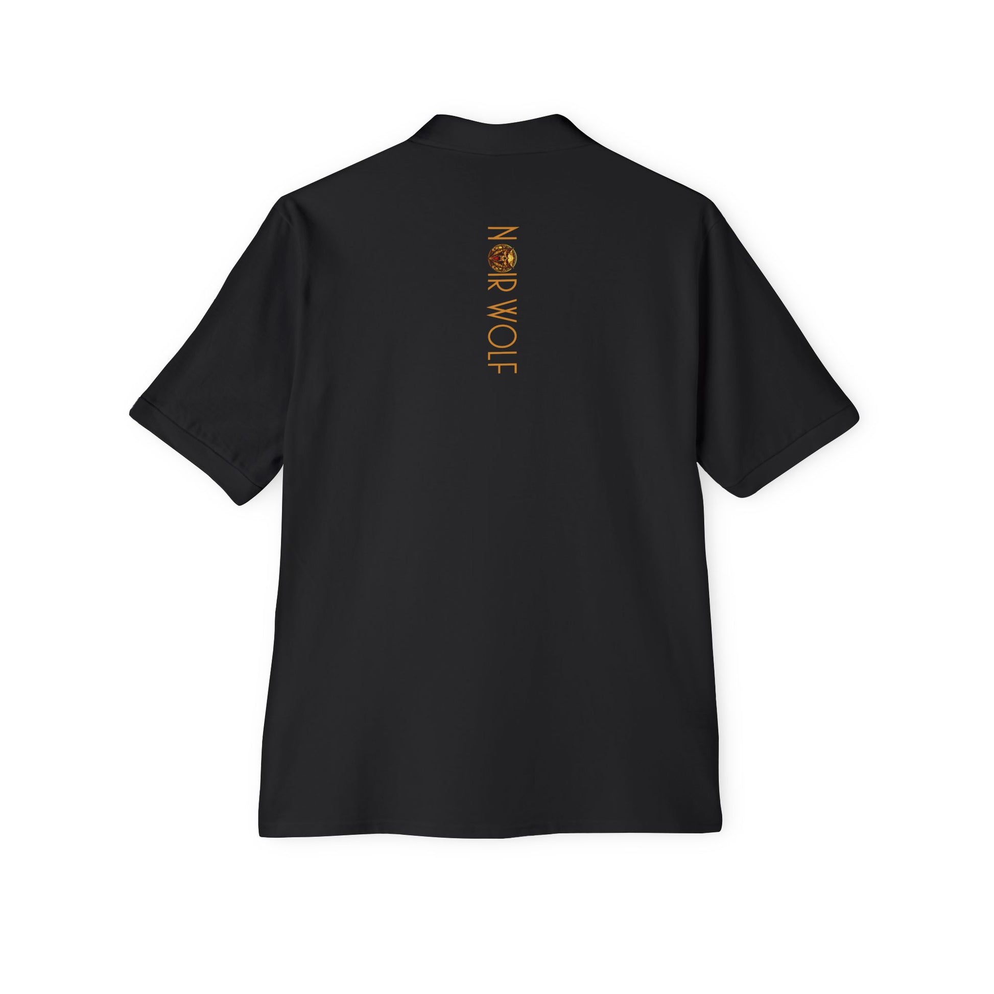 Men's Piqué Polo De Opulence by Noir Wolf the style of grace