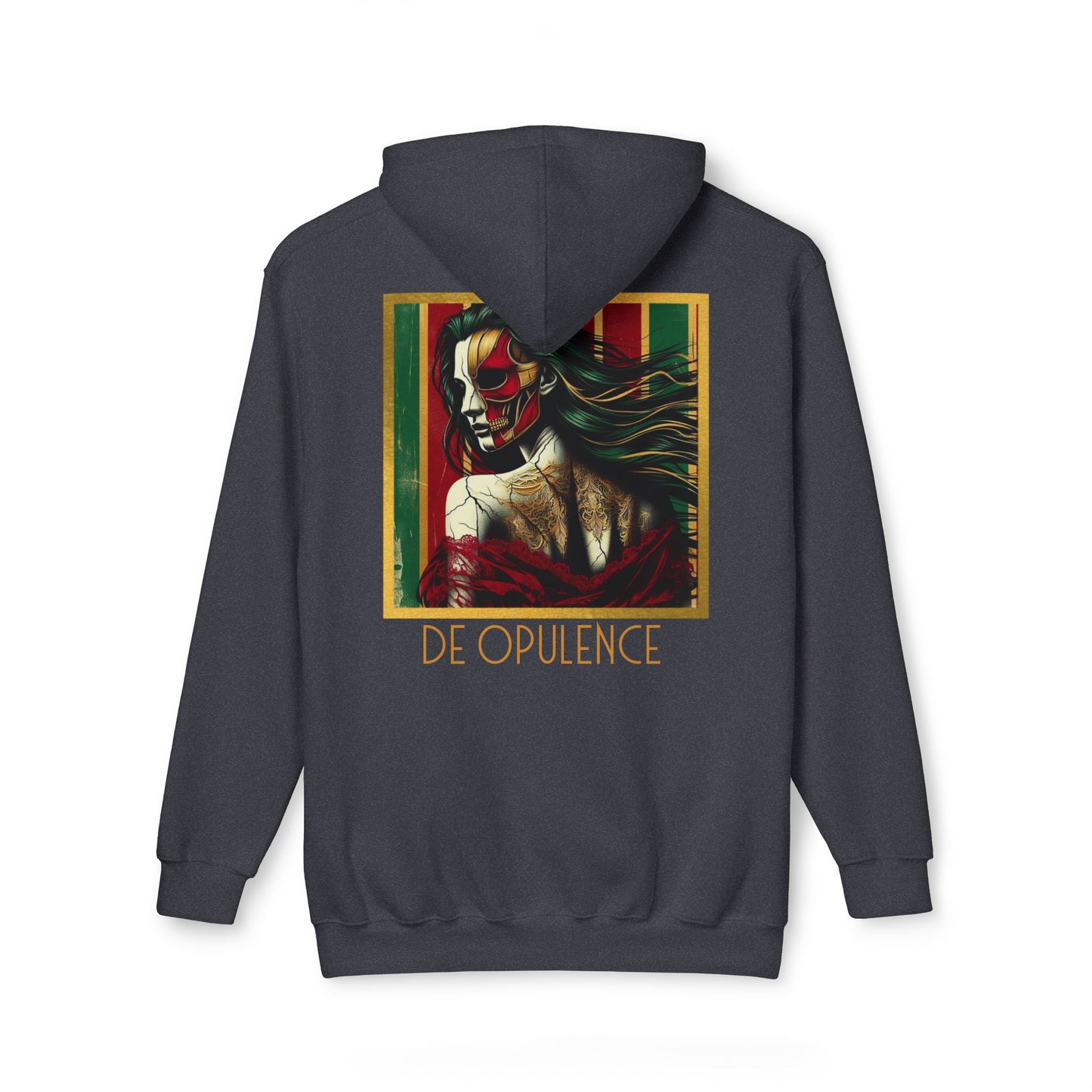 Vibrant Unisex Hooded Sweatshirt - Noir Wolf & De Opulence Designs