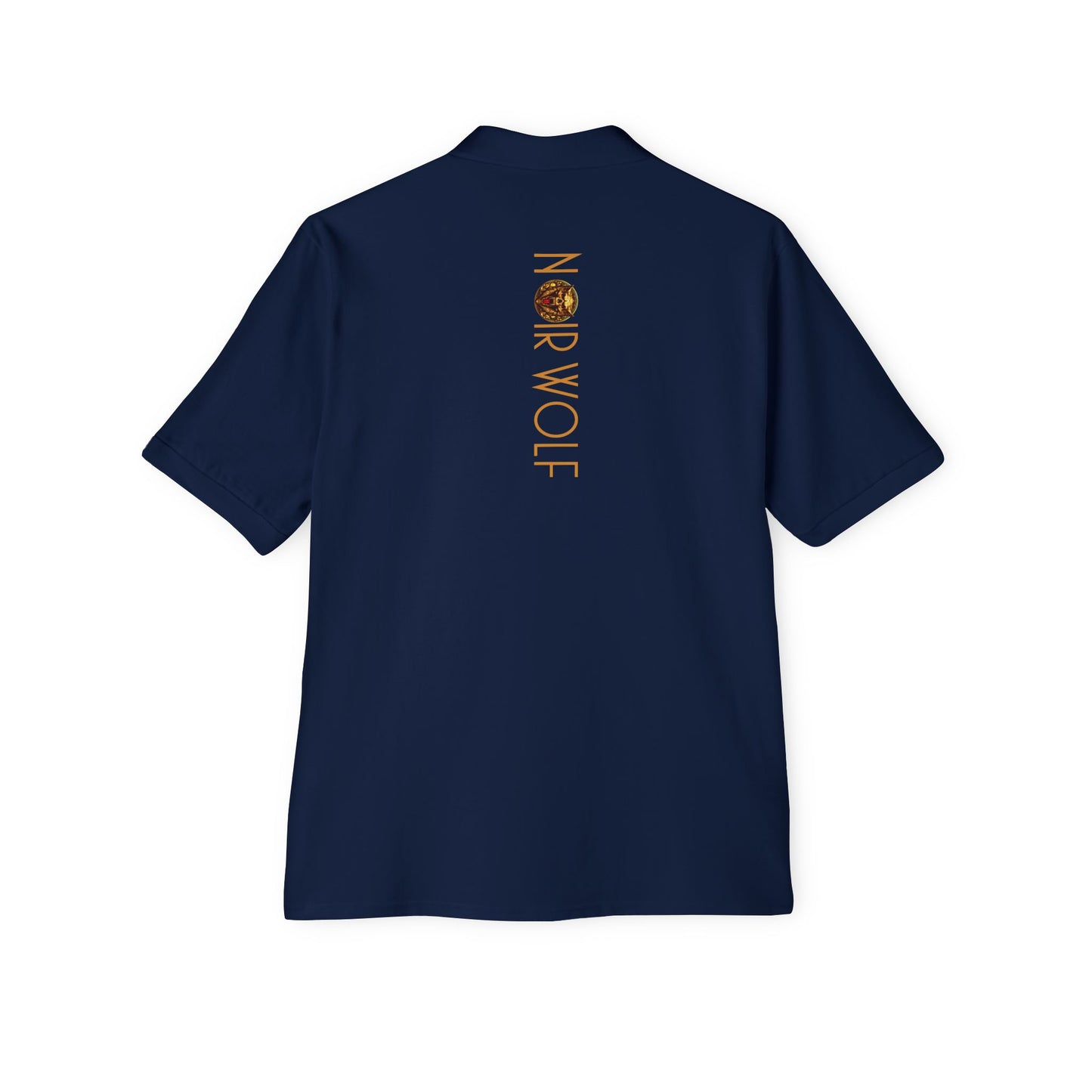 Men's Piqué Polo De Opulence by Noir Wolf the style of grace