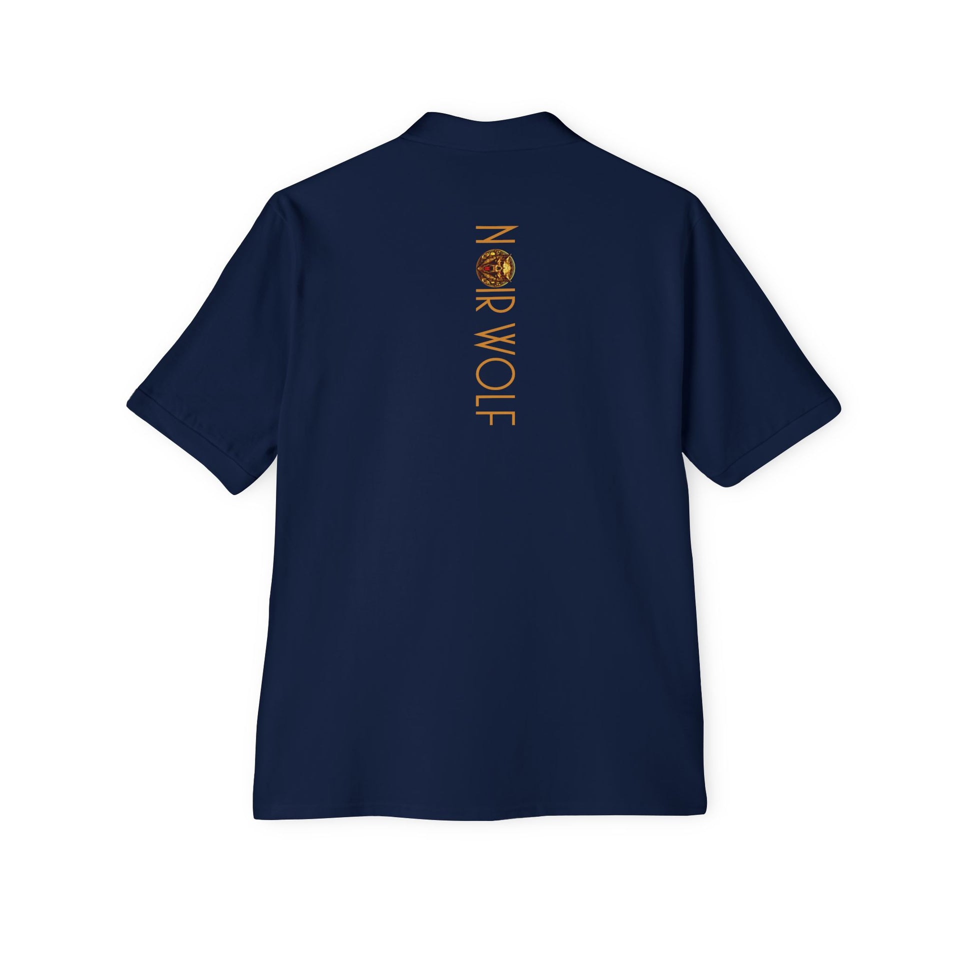Men's Piqué Polo De Opulence by Noir Wolf the style of grace