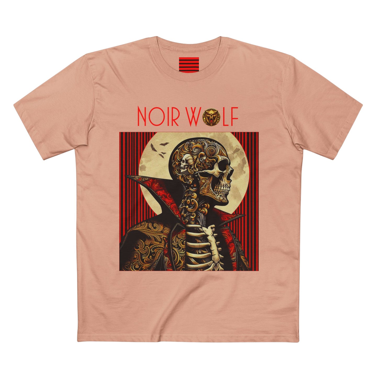 Men's Staple Tee De Opulence By Noir Wolf Pale Pink