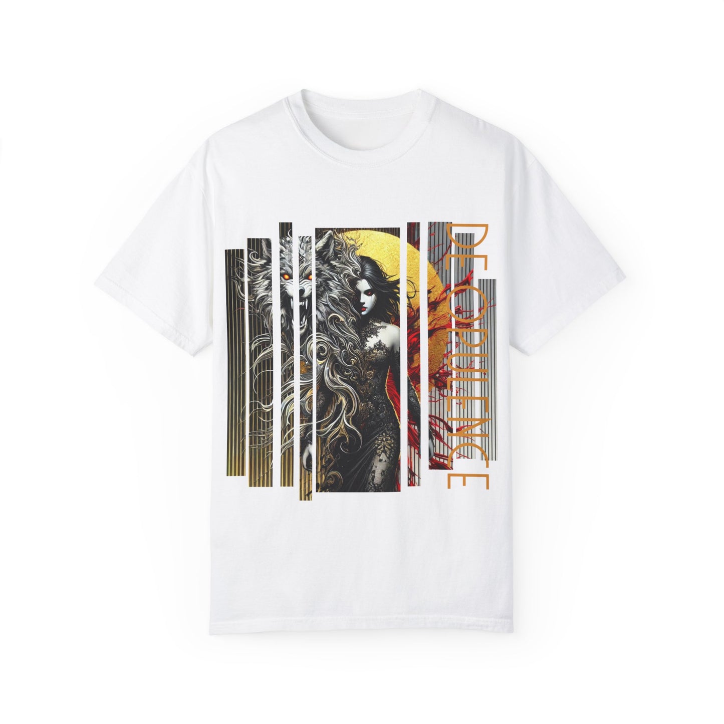 Unisex Garment-Dyed T-shirt De Opulence by Noir Wolf