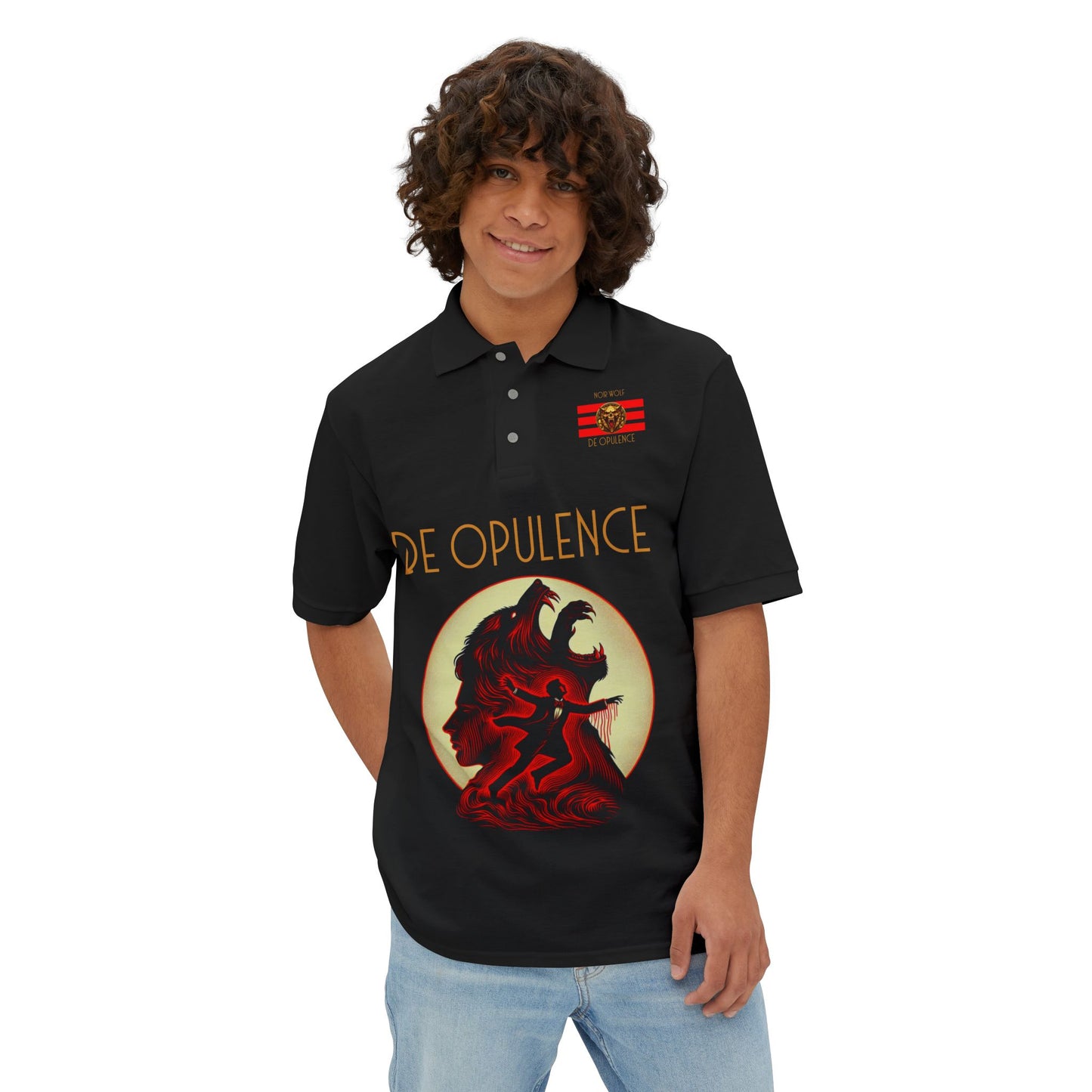 Polo Shirt De Opulence by Noir Wolf