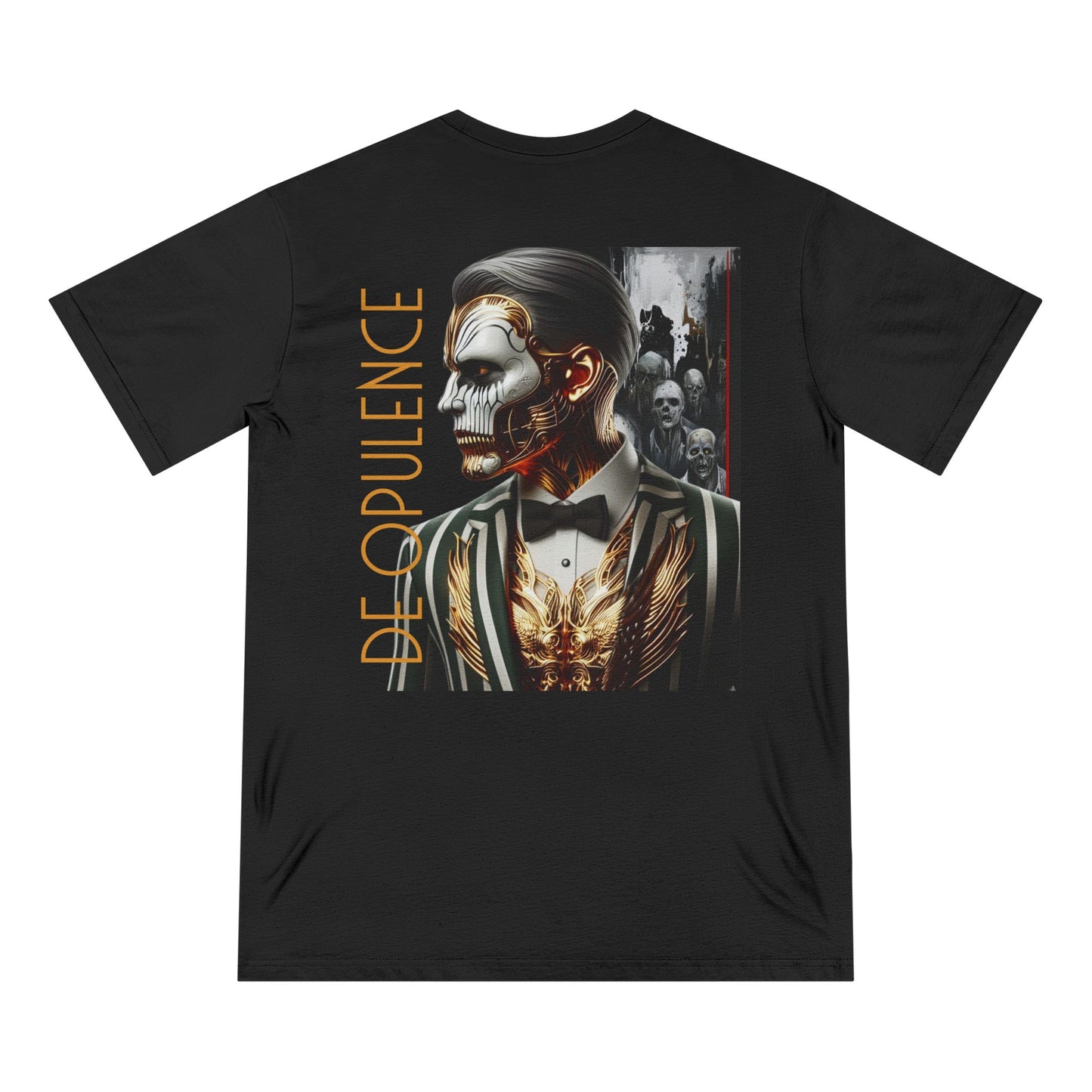 Noir Wolf & Decadence Graphic T-Shirt - Edgy Streetwear for Bold Fashion Enthusiasts