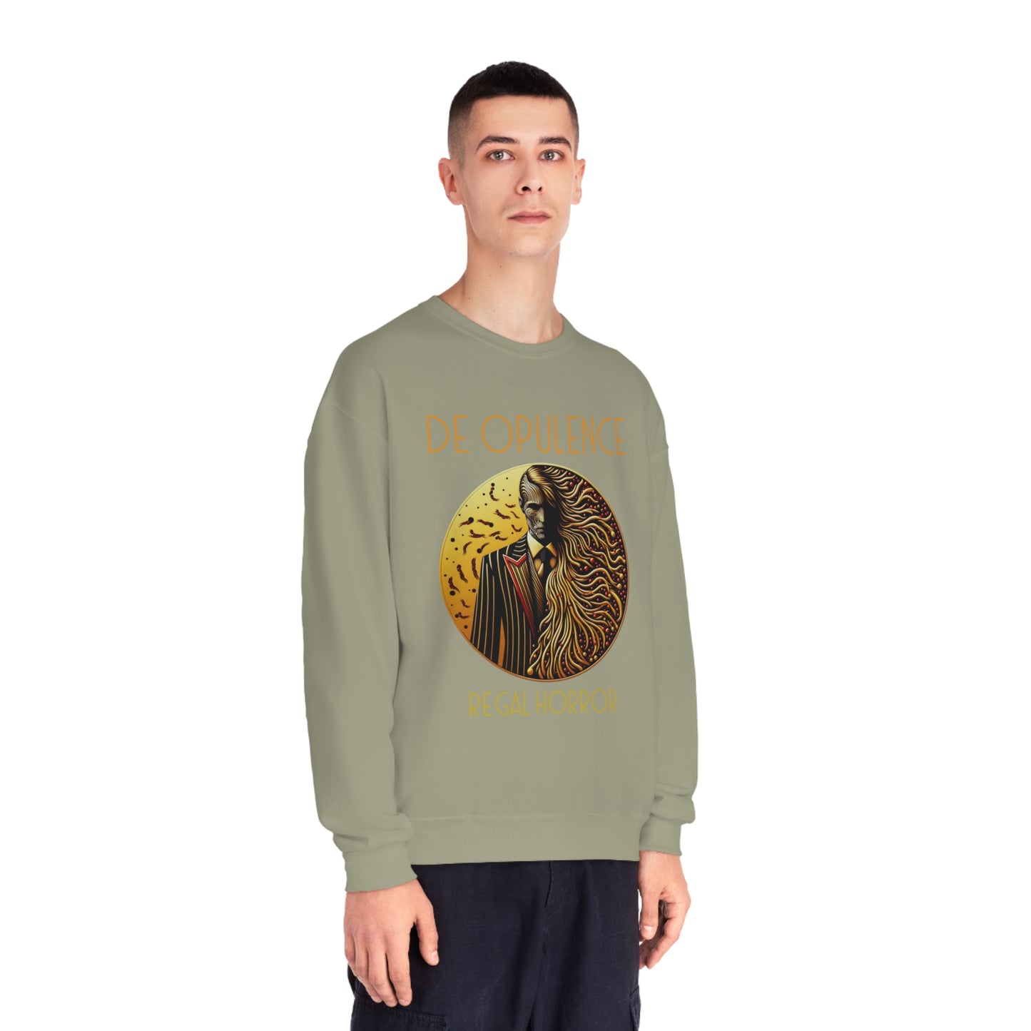 Unisex NuBlend® Crewneck Sweatshirt De Opulence by Noir Wolf the style of grace
