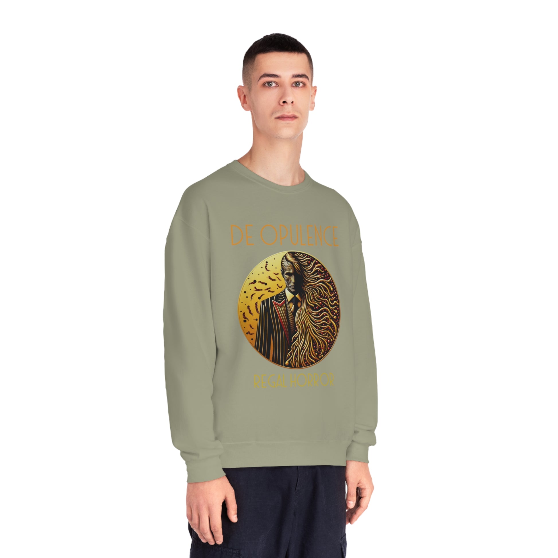 Unisex NuBlend® Crewneck Sweatshirt De Opulence by Noir Wolf the style of grace
