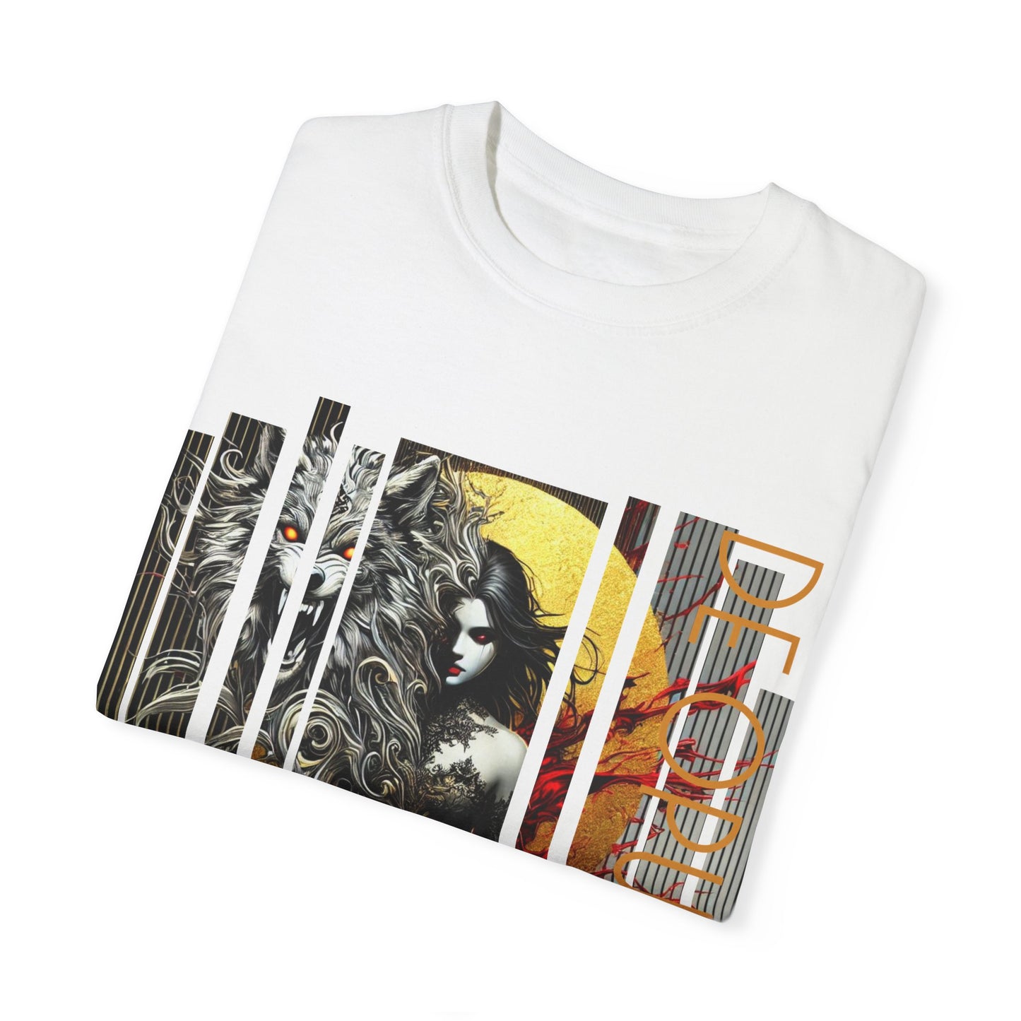 Unisex Garment-Dyed T-shirt De Opulence by Noir Wolf