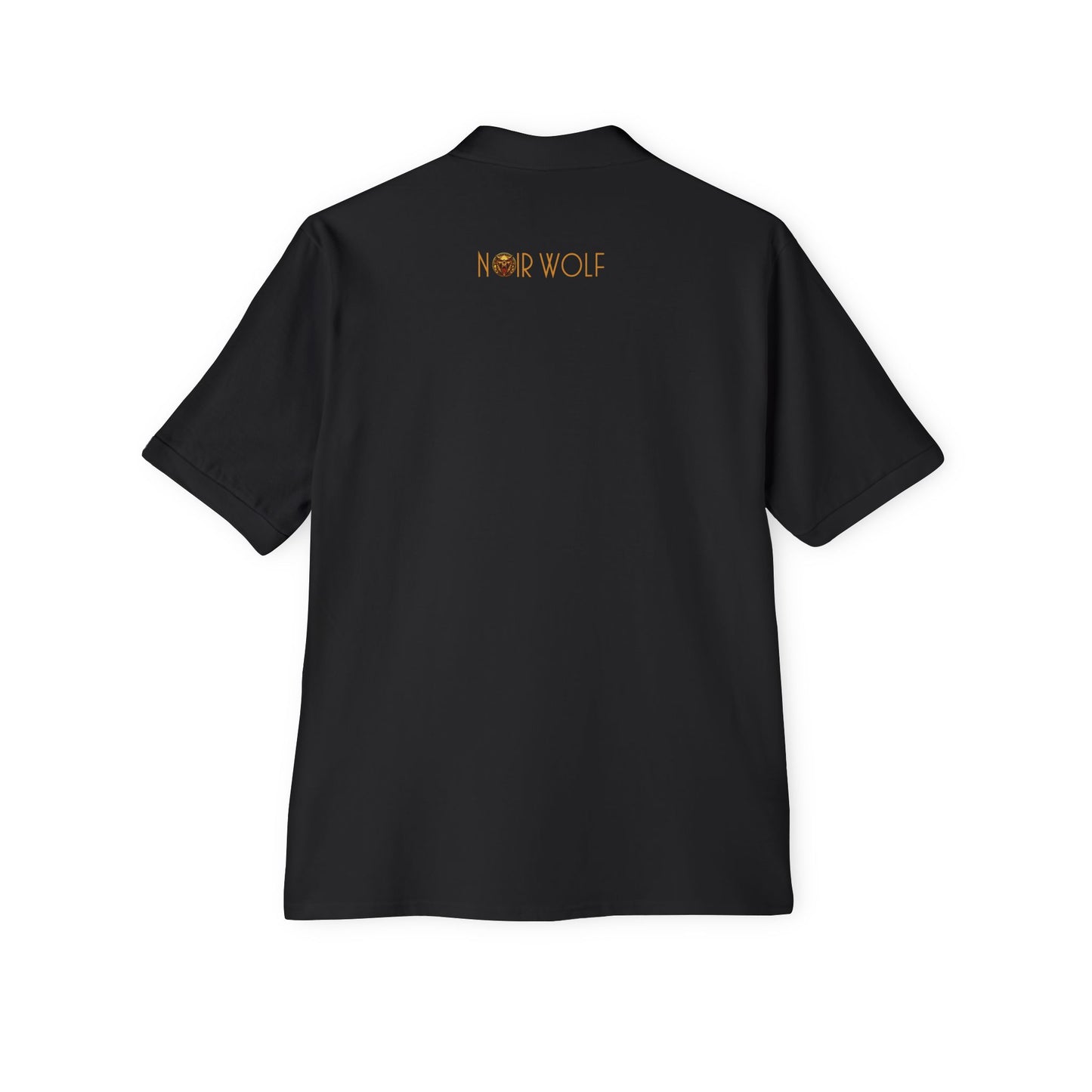 Men's Piqué Polo De Opulence by Noir Wolf the style of grace