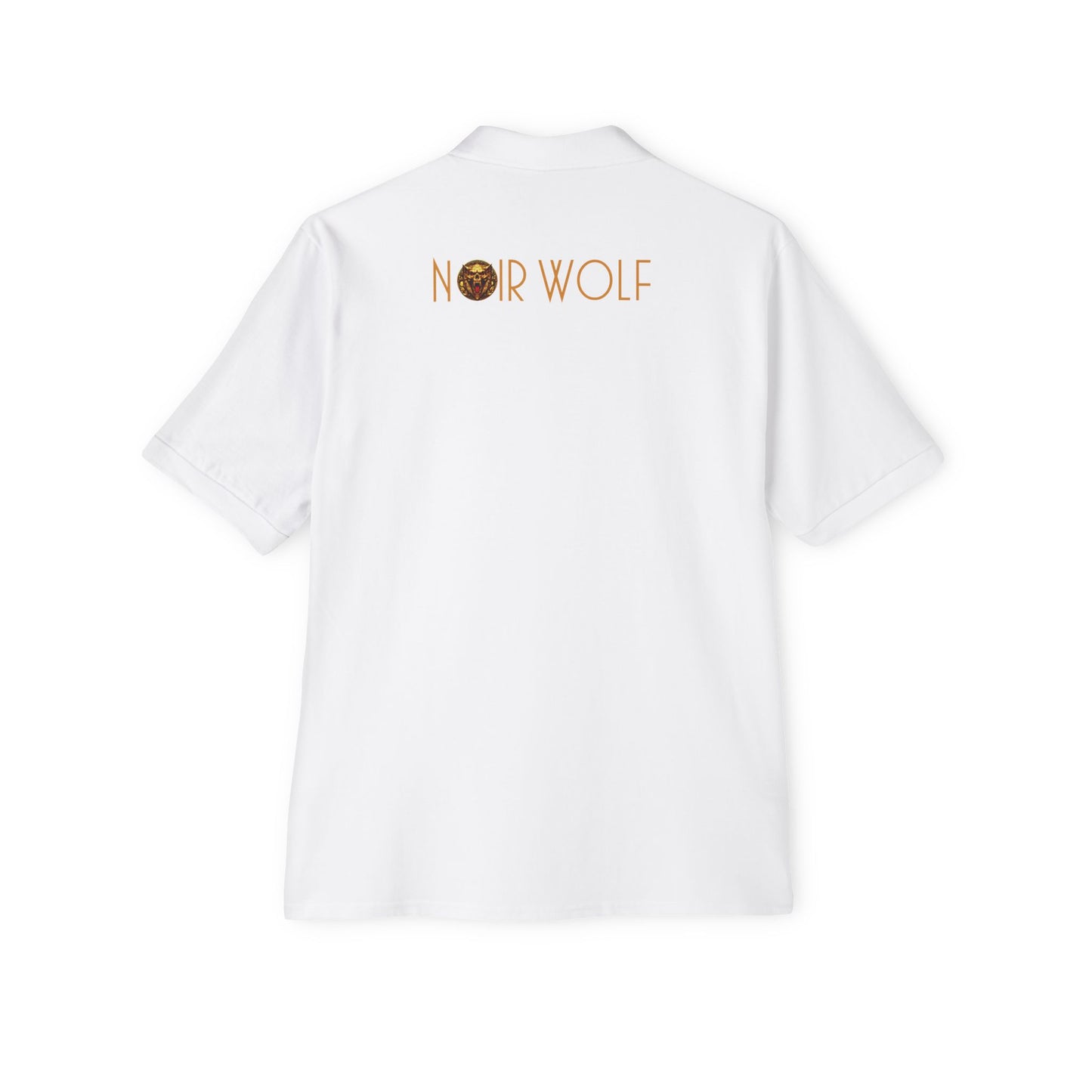 Men's Piqué Polo De Opulence by Noir Wolf the style of grace
