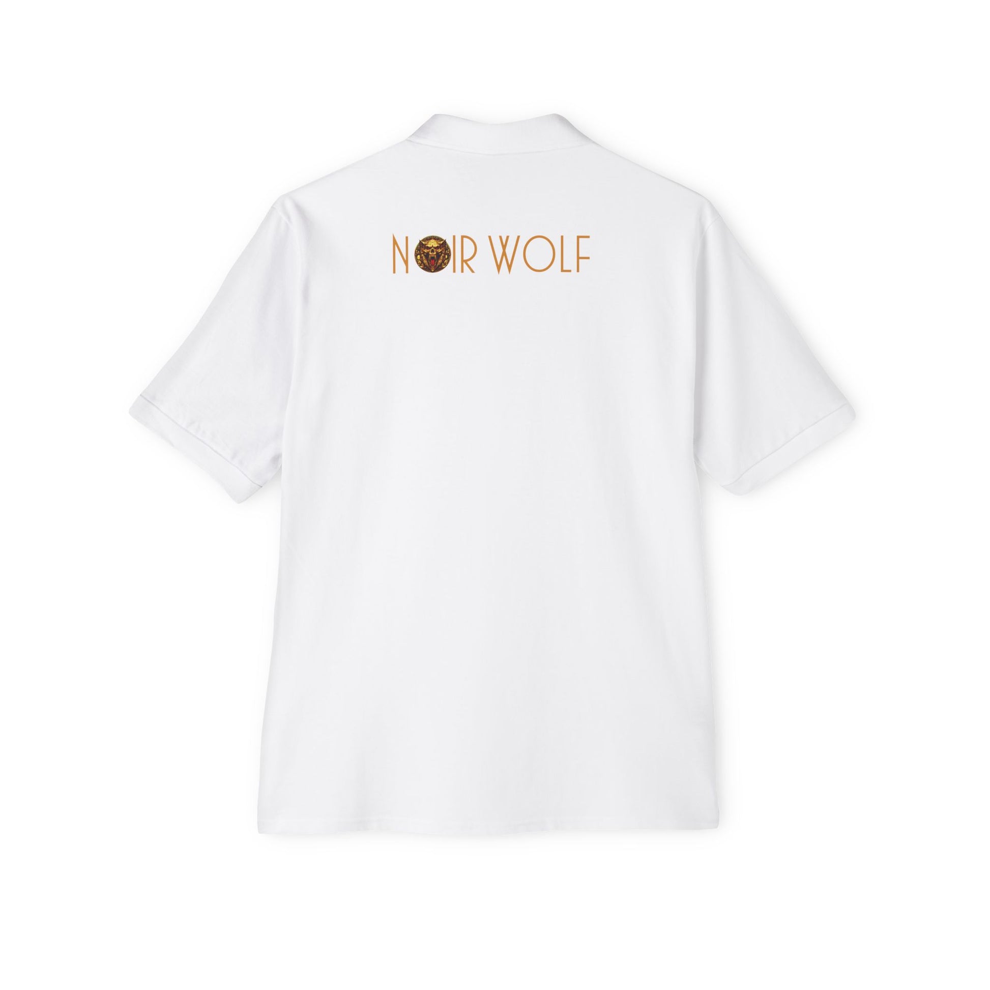 Men's Piqué Polo De Opulence by Noir Wolf the style of grace