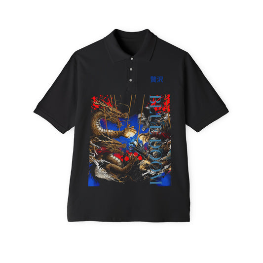 Men's Piqué Polo Blue Doom