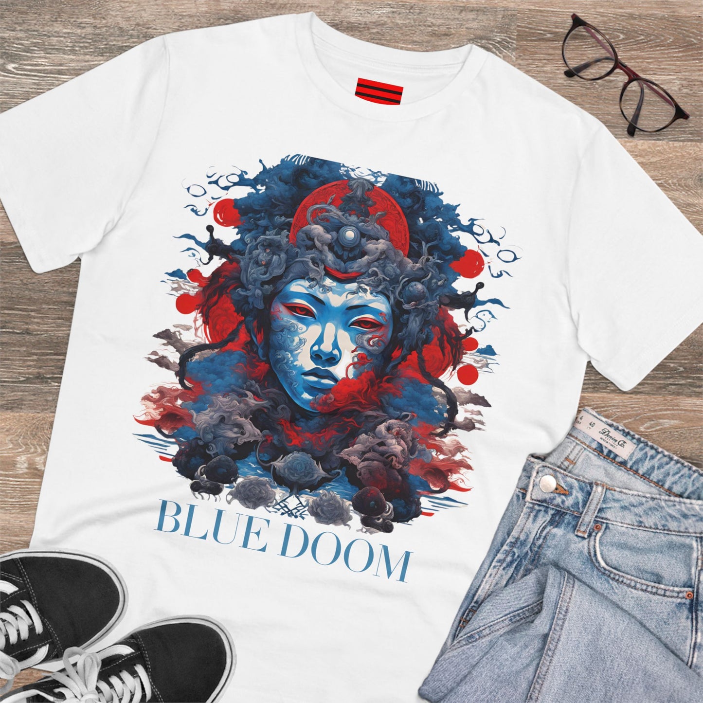 Organic Creator T-shirt - Unisex Blue Doom by Noir Wolf