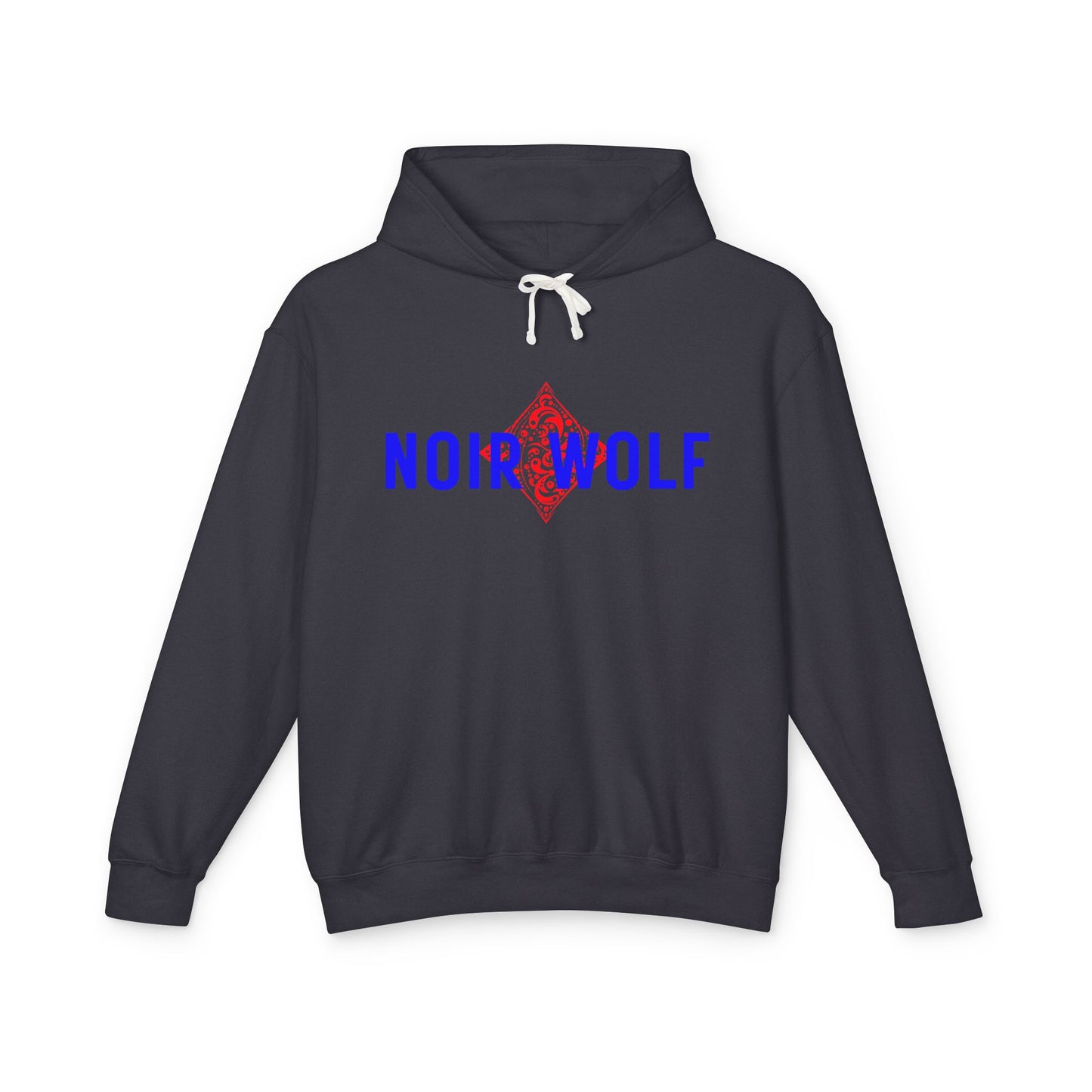 Unisex Lightweight Hooded Sweatshirt Noir Wolf