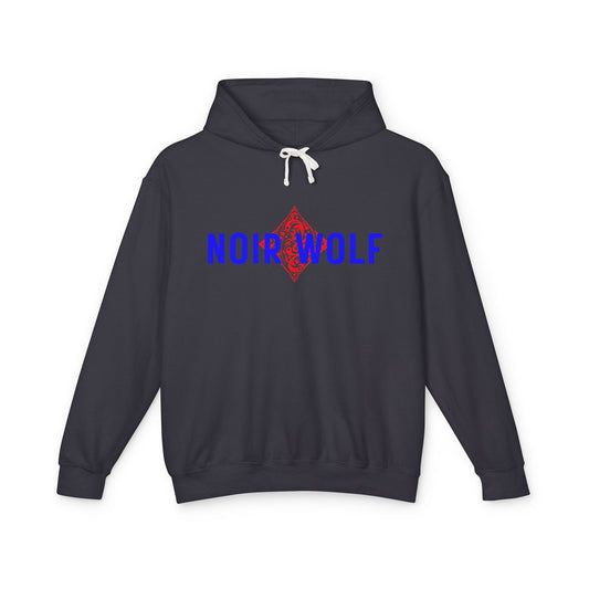 Unisex Lightweight Hooded Sweatshirt Noir Wolf