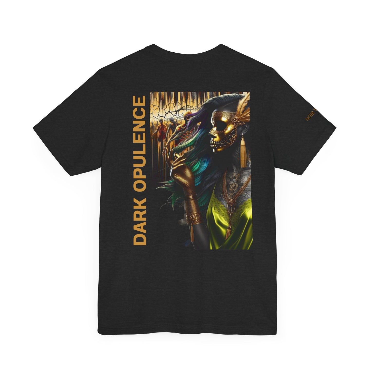 Unisex Jersey Short Sleeve Tee - Dark Opulence Dragon & Skull Design