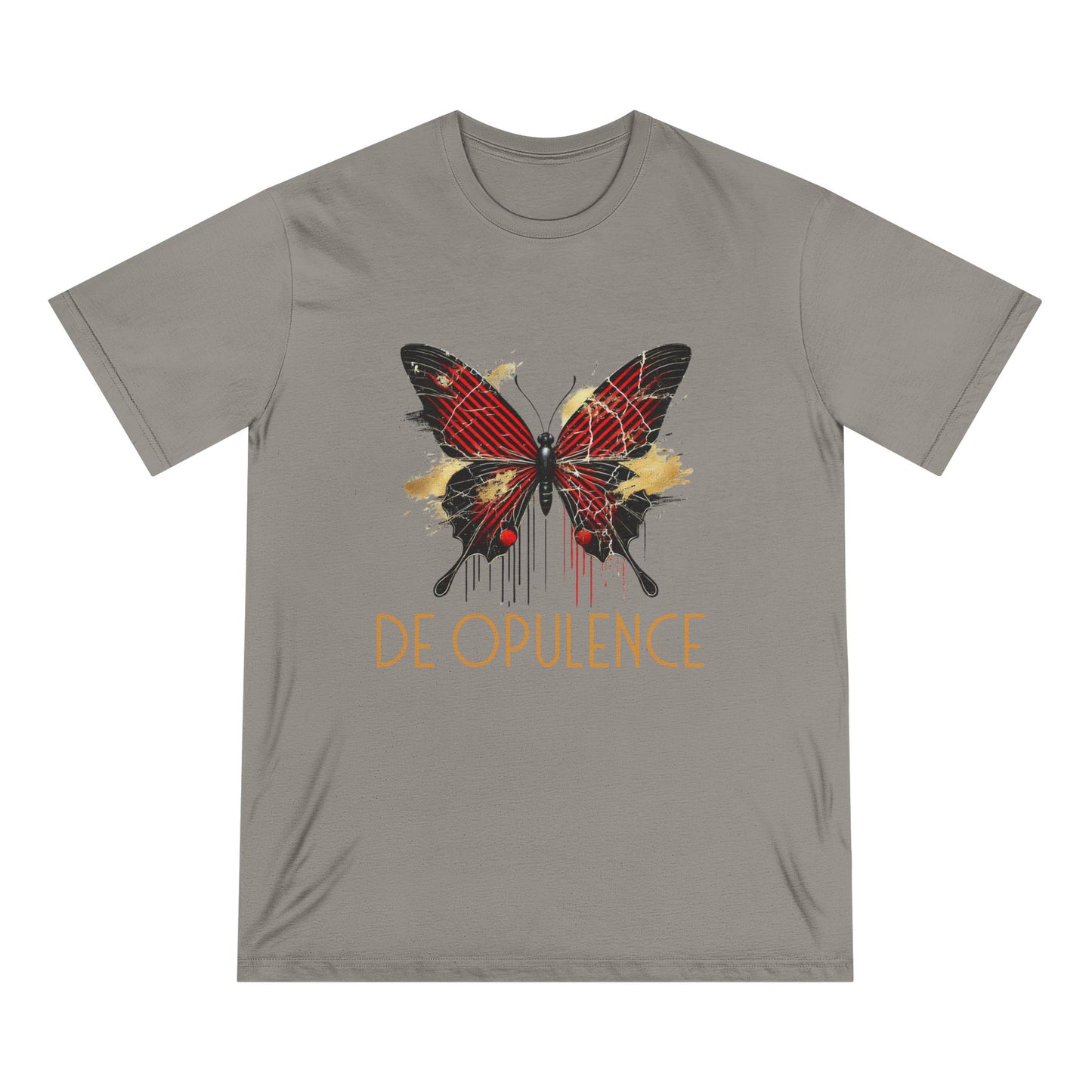 Organic Butterfly & Wolf Graphic Tee – Nature-Inspired Art