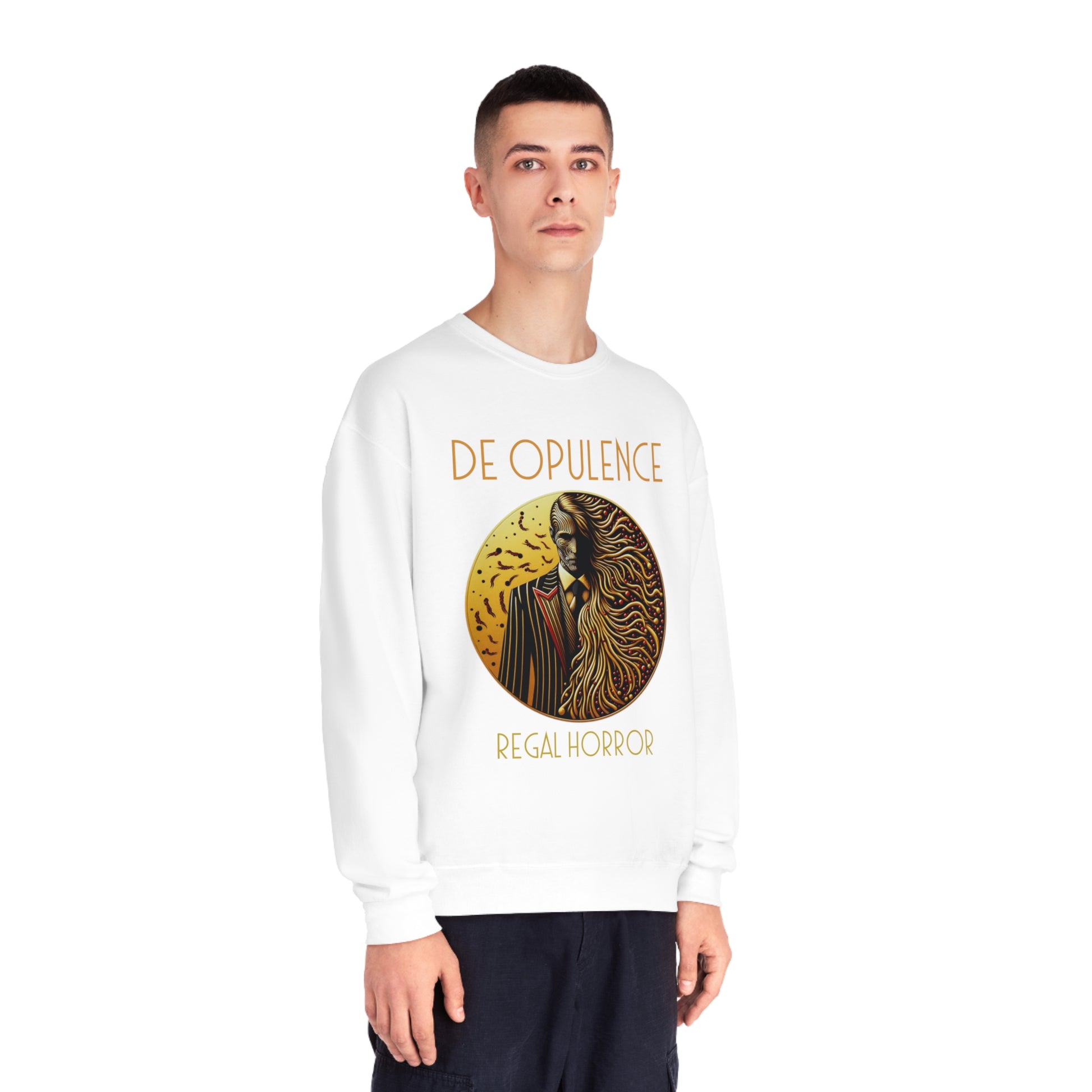 Unisex NuBlend® Crewneck Sweatshirt De Opulence by Noir Wolf the style of grace