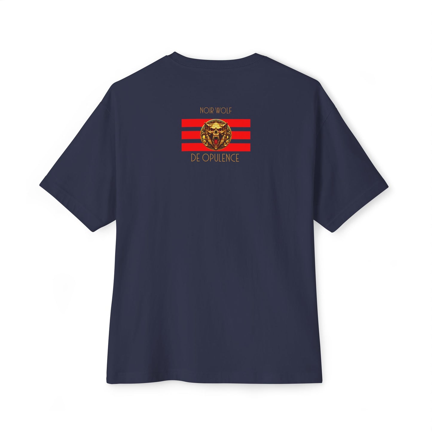 Unisex Oversized Boxy Tee De Opulence by Noir Wolf the style of grace