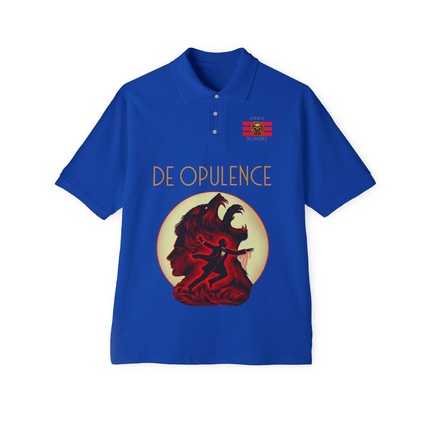 Polo Shirt De Opulence by Noir Wolf Royal