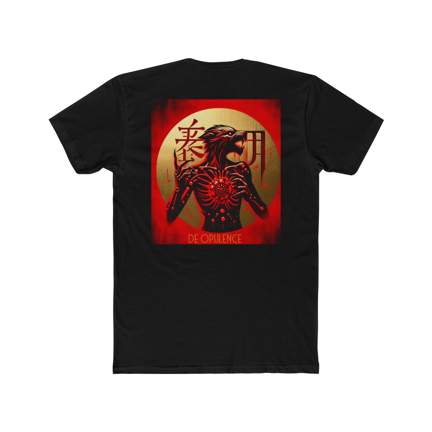 Unisex Cotton Crew Tee De Opulence by Noir Wolf