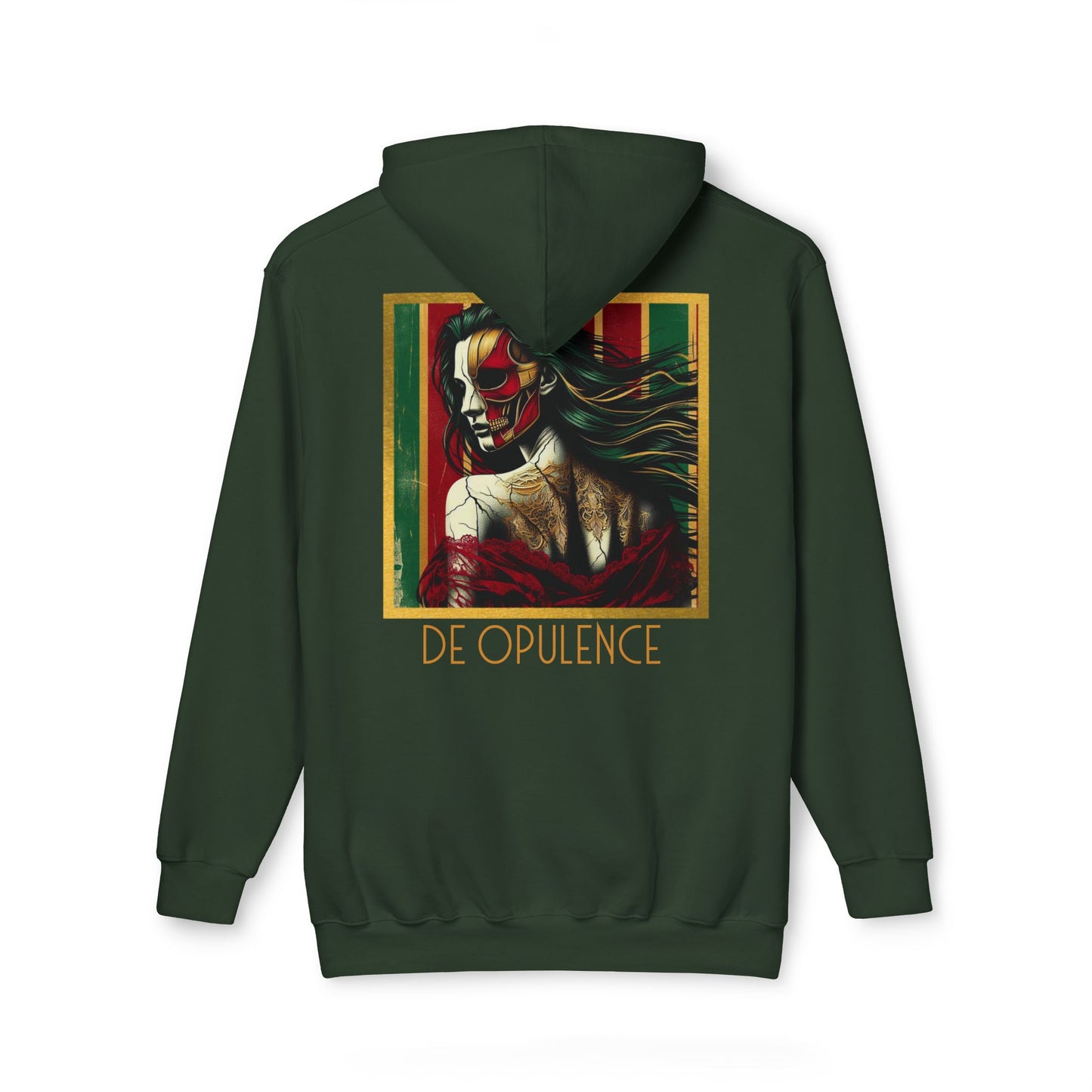 Vibrant Unisex Hooded Sweatshirt - Noir Wolf & De Opulence Designs