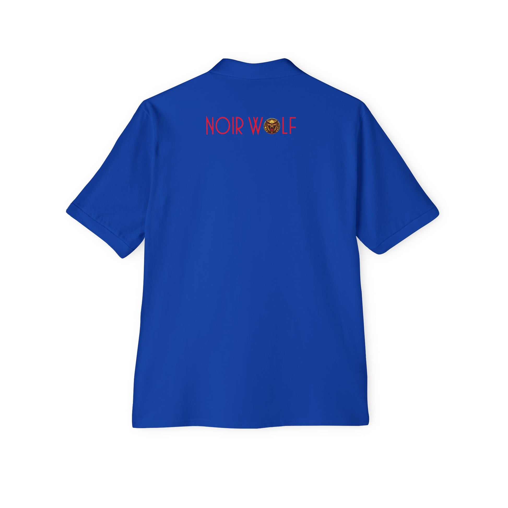 Men's Piqué Polo De Opulence by Noir Wolf the style of grace