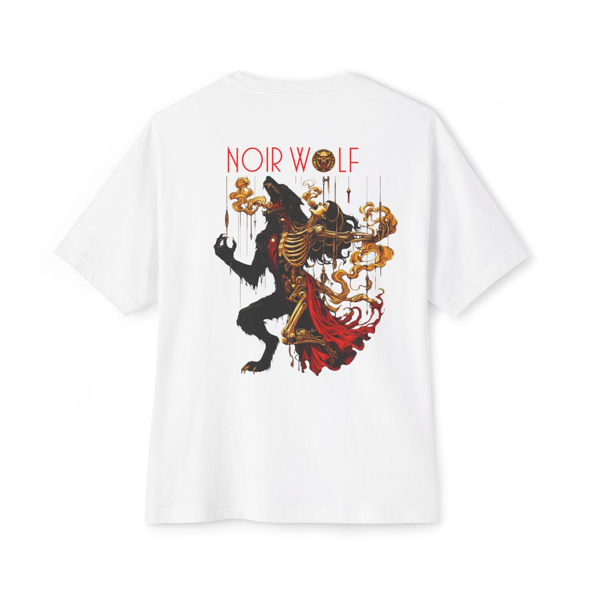 Unisex Oversized Boxy Tee De Opulence by Noir Wolf