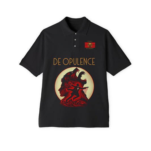 Polo Shirt De Opulence by Noir Wolf Black