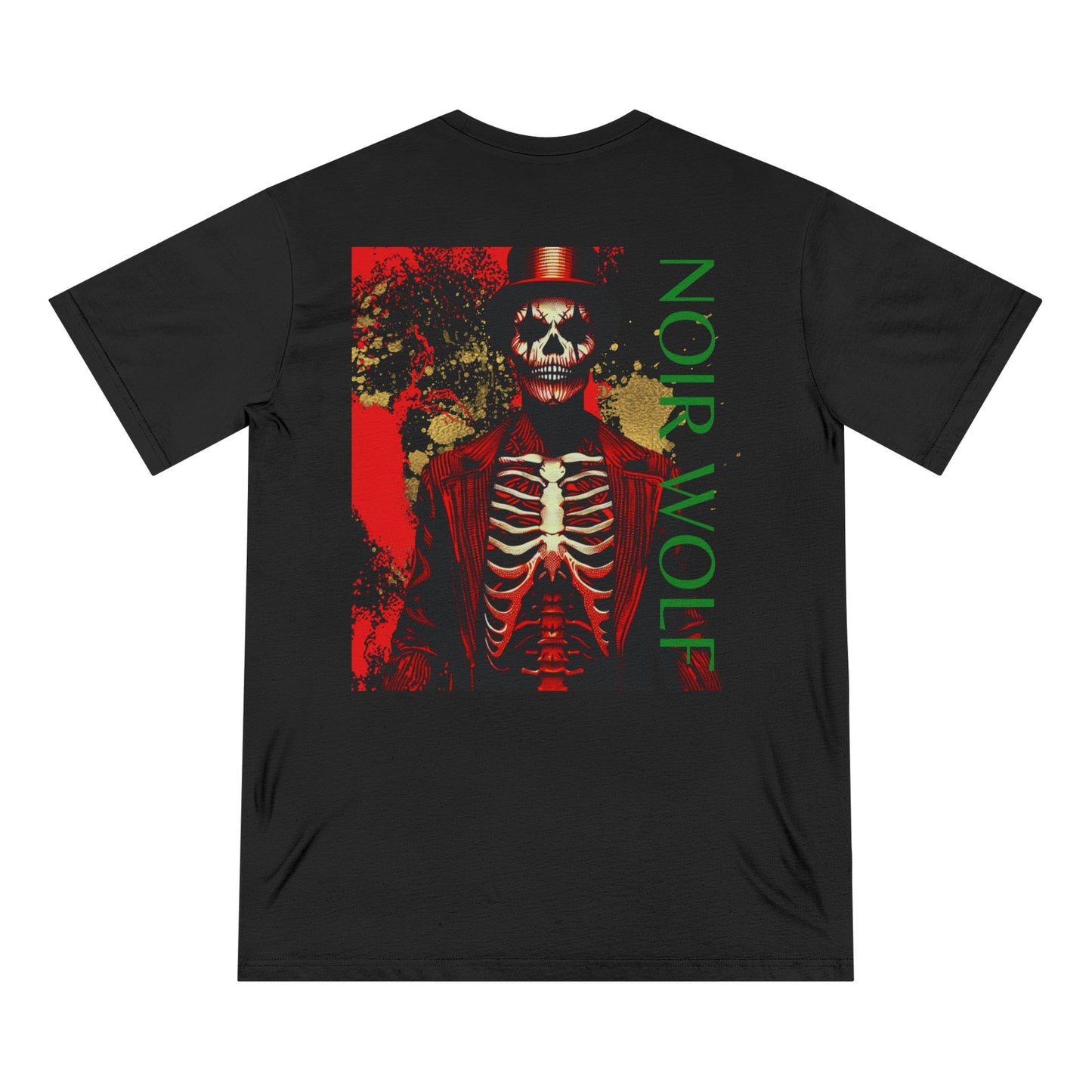 Unisex Organic Horror Graphic T-Shirt - 'Deadly Obedience' & 'Noir Wolf' Design