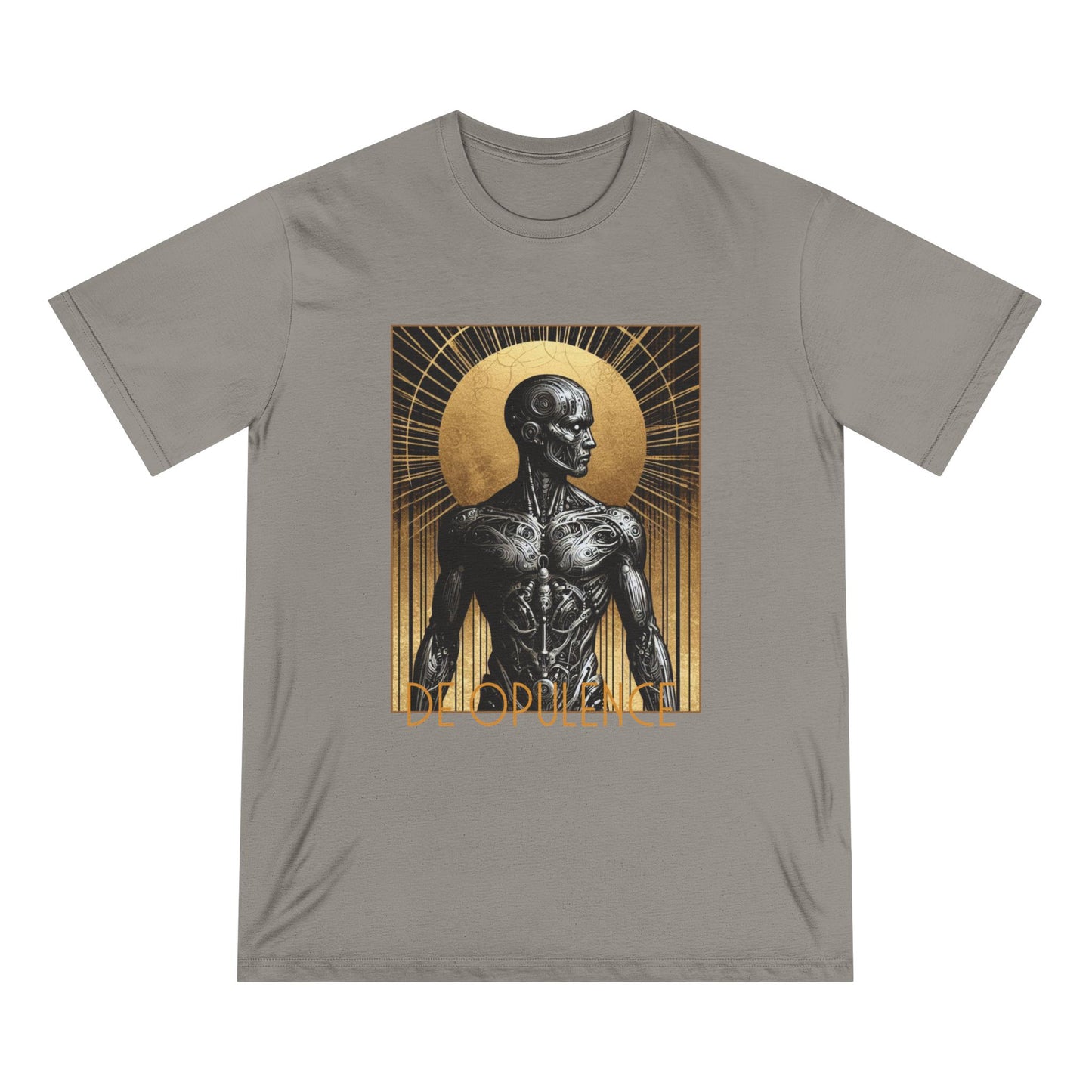 Organic Staple T-shirt: 'Del Opulence' & 'Noir Wolf' Design – Stylish, Artistic Tee for Casual Wear