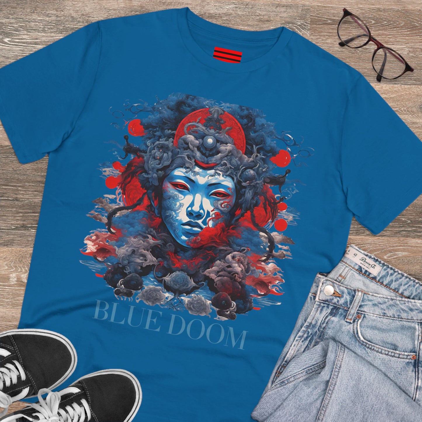 Organic Creator T-shirt - Unisex Blue Doom by Noir Wolf