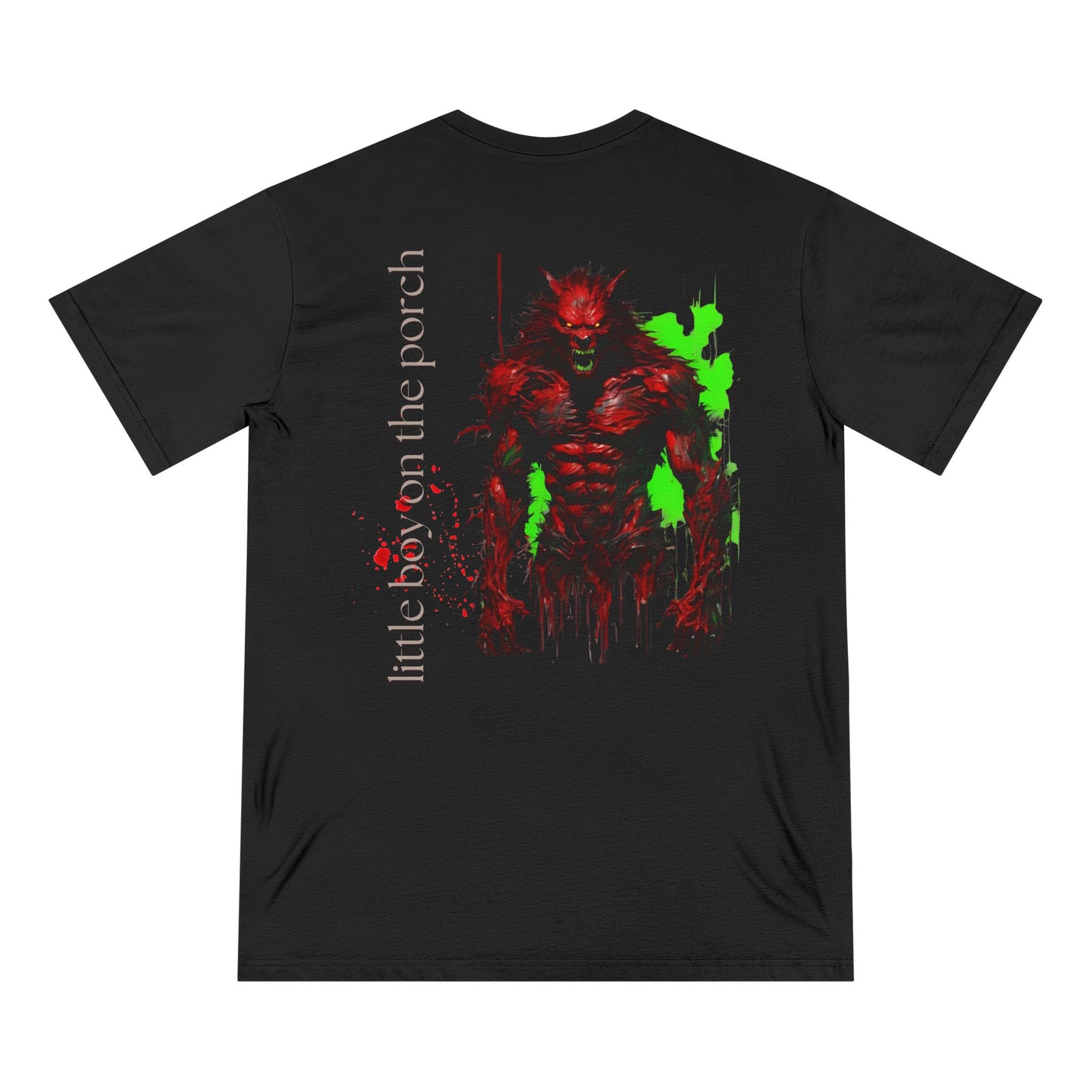 Organic Staple T-shirt little boy on the porch