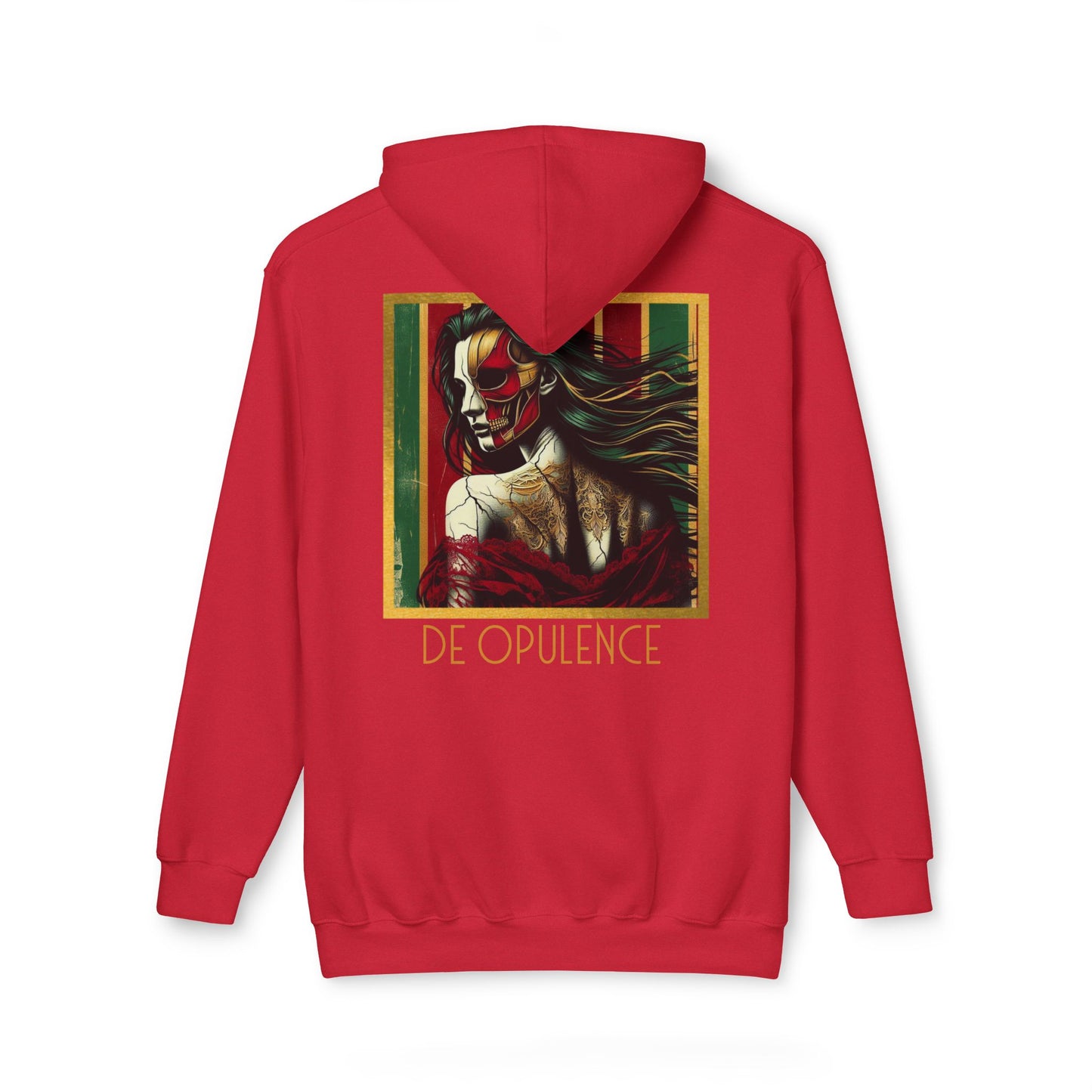 Vibrant Unisex Hooded Sweatshirt - Noir Wolf & De Opulence Designs