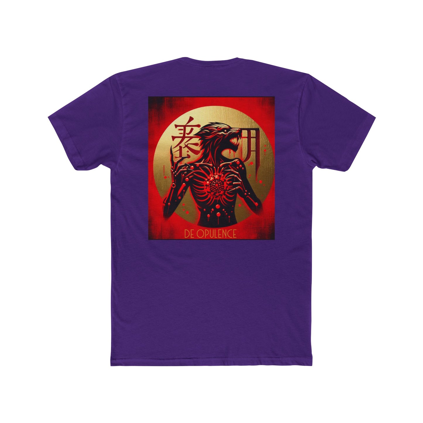 Unisex Cotton Crew Tee De Opulence by Noir Wolf