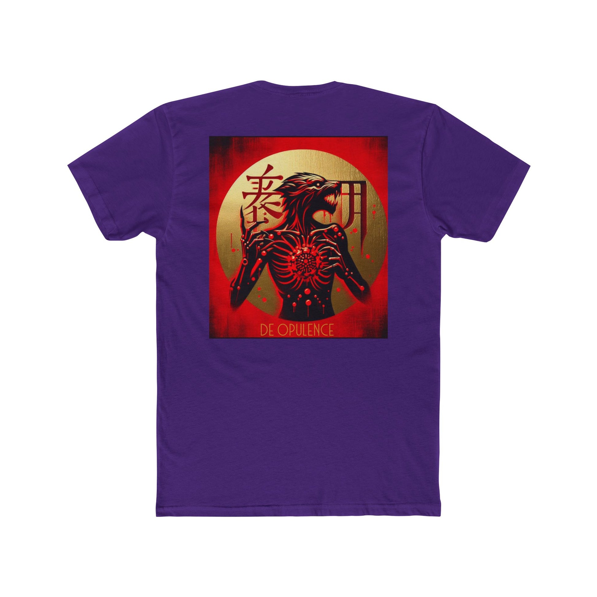 Unisex Cotton Crew Tee De Opulence by Noir Wolf