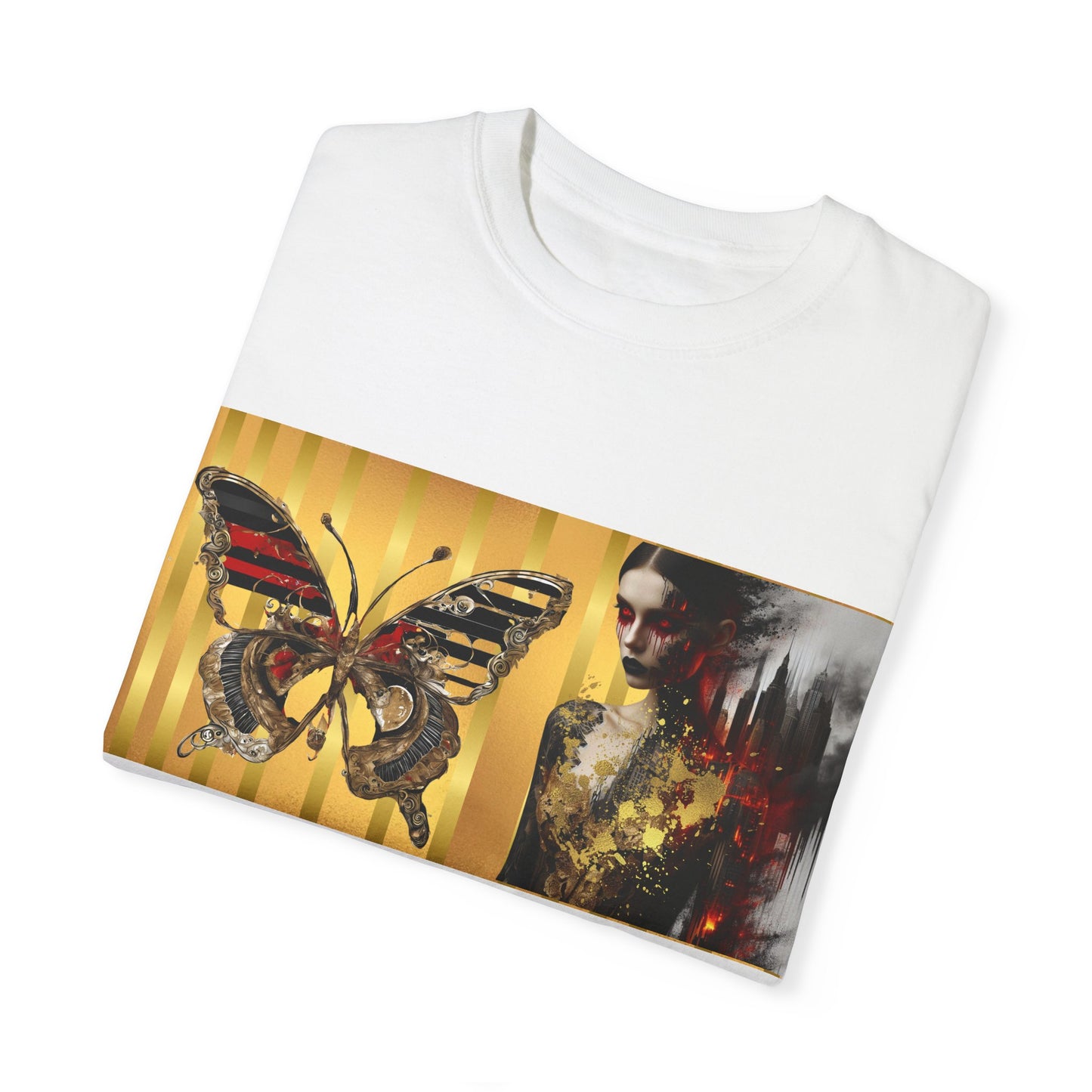 Unisex Garment-Dyed T-shirt   Noir Wolf by De opulence