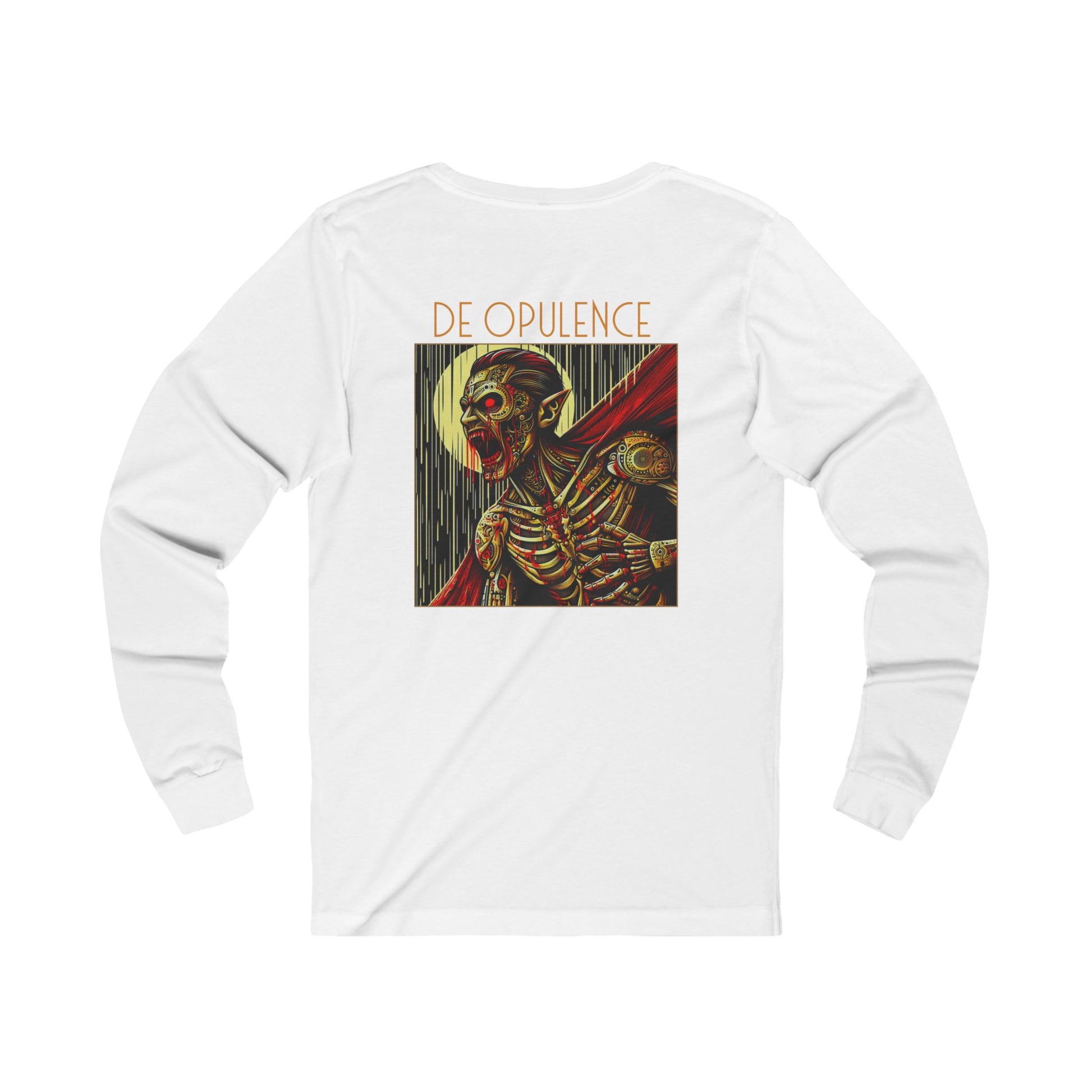 Unisex Jersey Long Sleeve Tee De Opulence by Noir Wolf