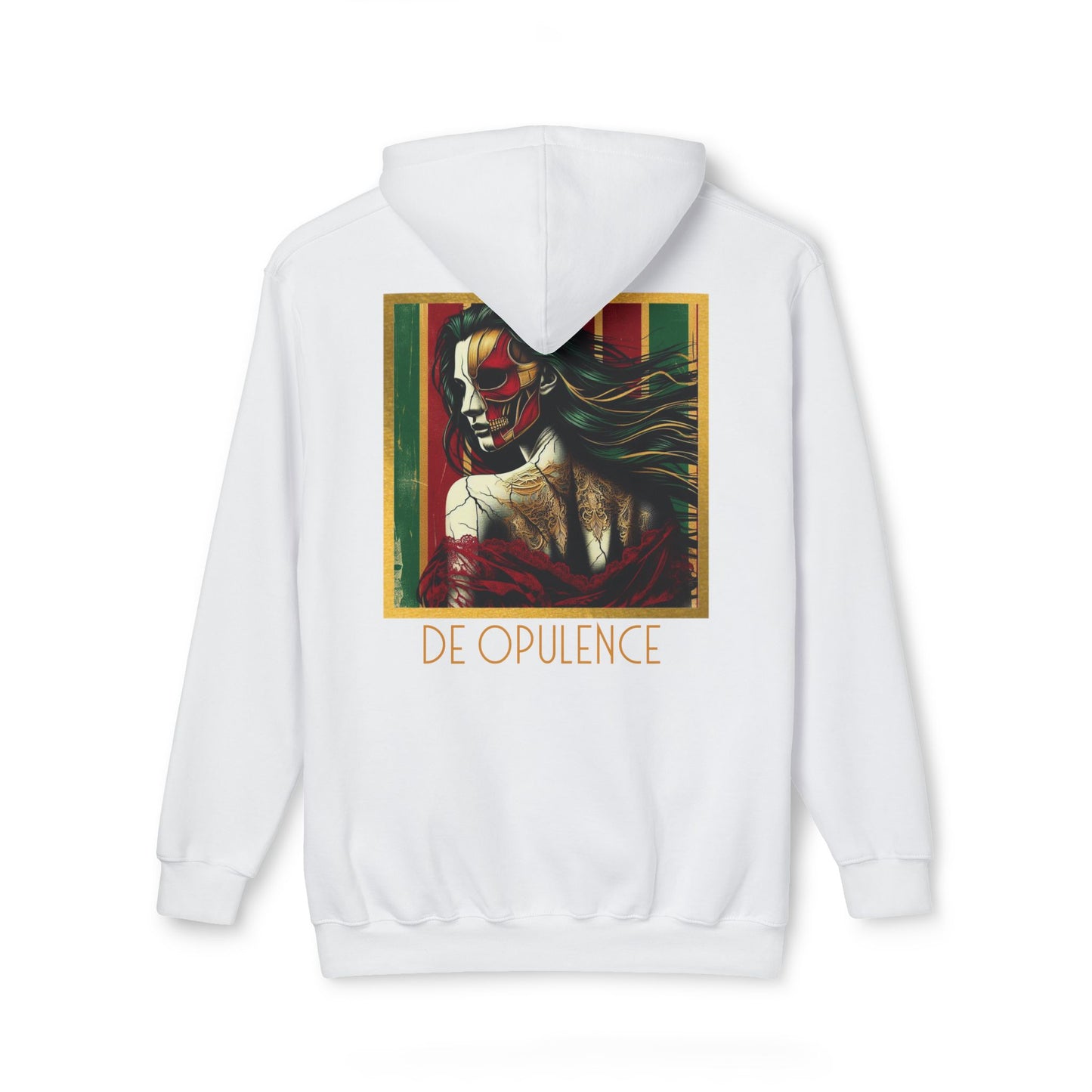 Vibrant Unisex Hooded Sweatshirt - Noir Wolf & De Opulence Designs