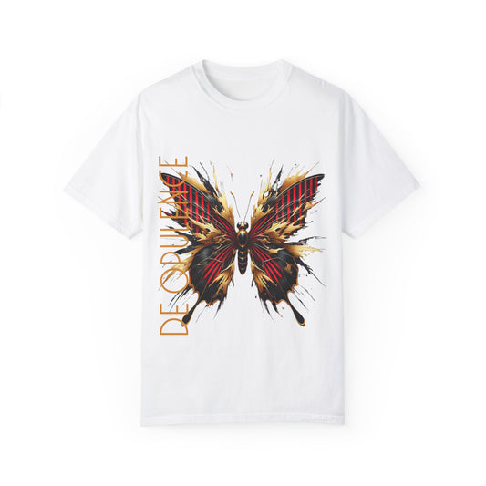 Unisex Garment-Dyed T-shirt NOIR WOLF De Opulence