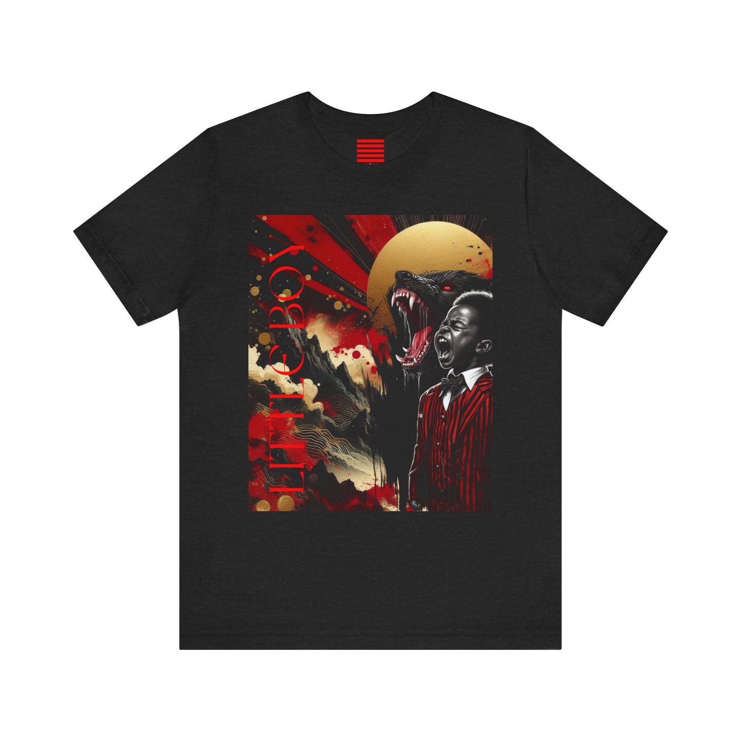 Unisex Jersey Short Sleeve Tee NOIR WOLF LITTLE BOY