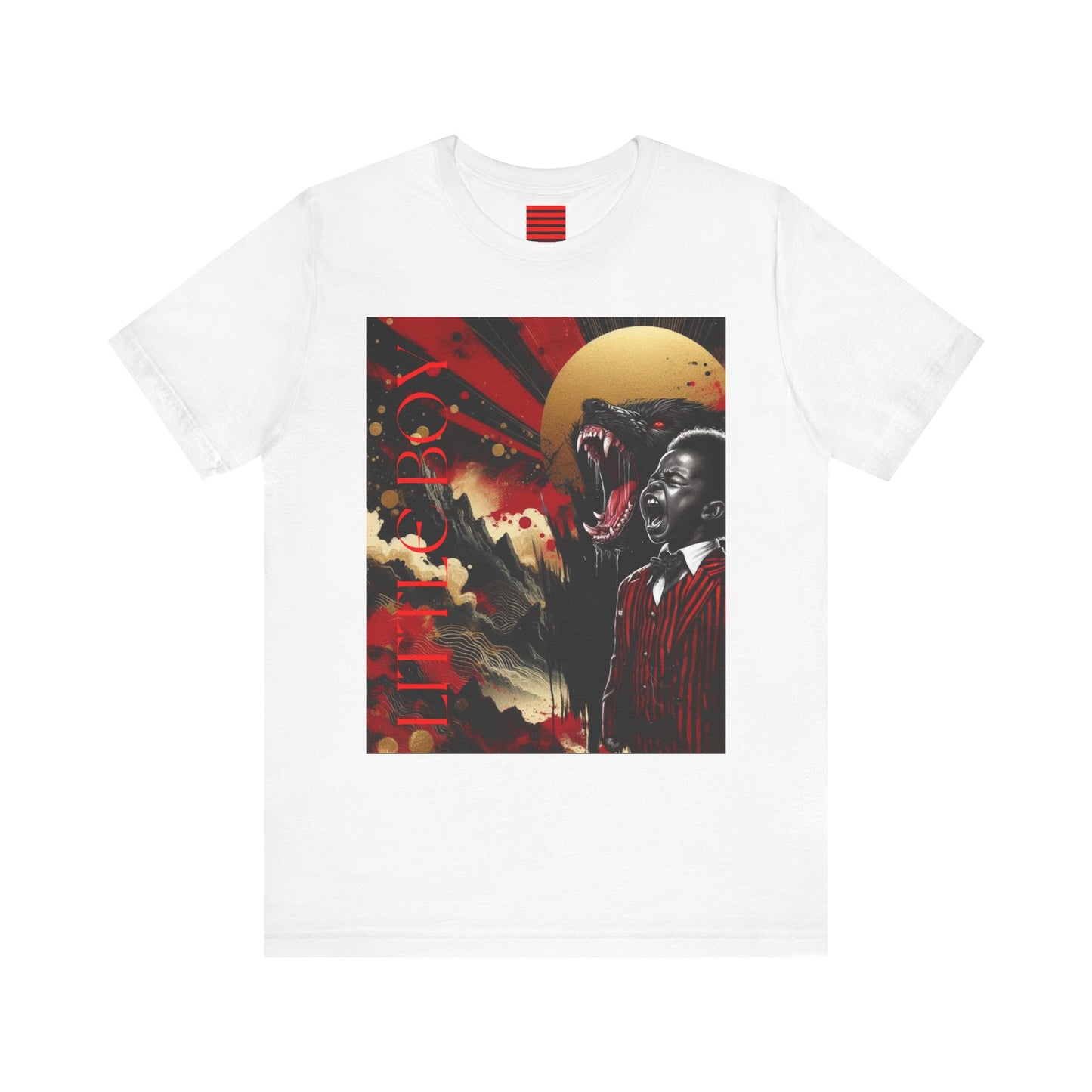 Unisex Jersey Short Sleeve Tee NOIR WOLF LITTLE BOY