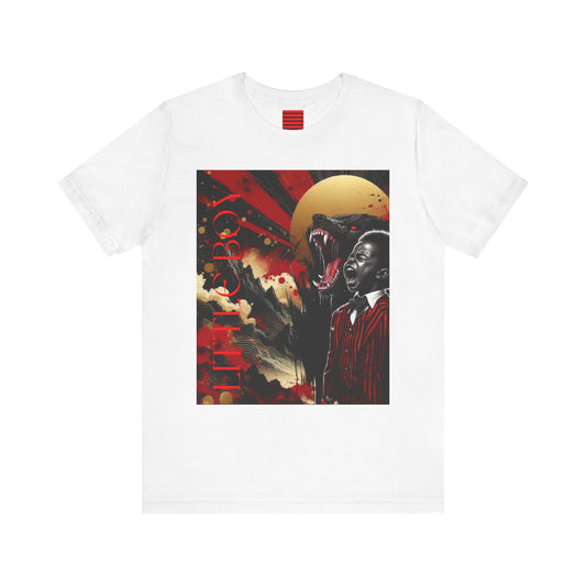 Unisex Jersey Short Sleeve Tee NOIR WOLF LITTLE BOY
