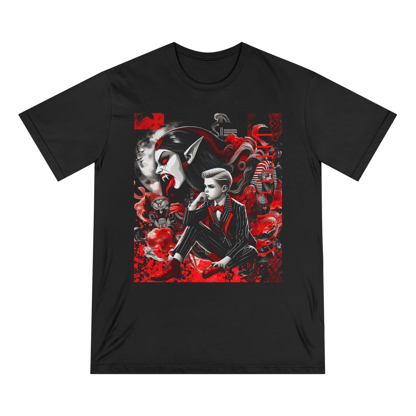 Organic Staple T-shirt  NOir Wolf Little Boy