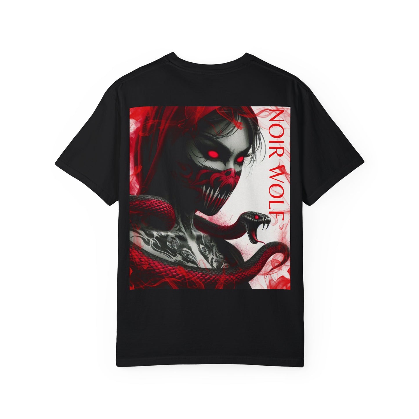 Unisex Garment-Dyed T-shirt Noir Wolf
