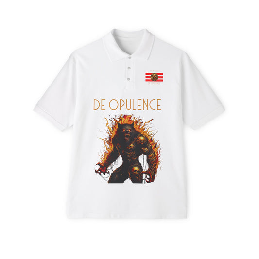 Men's Piqué Polo De Opulence White